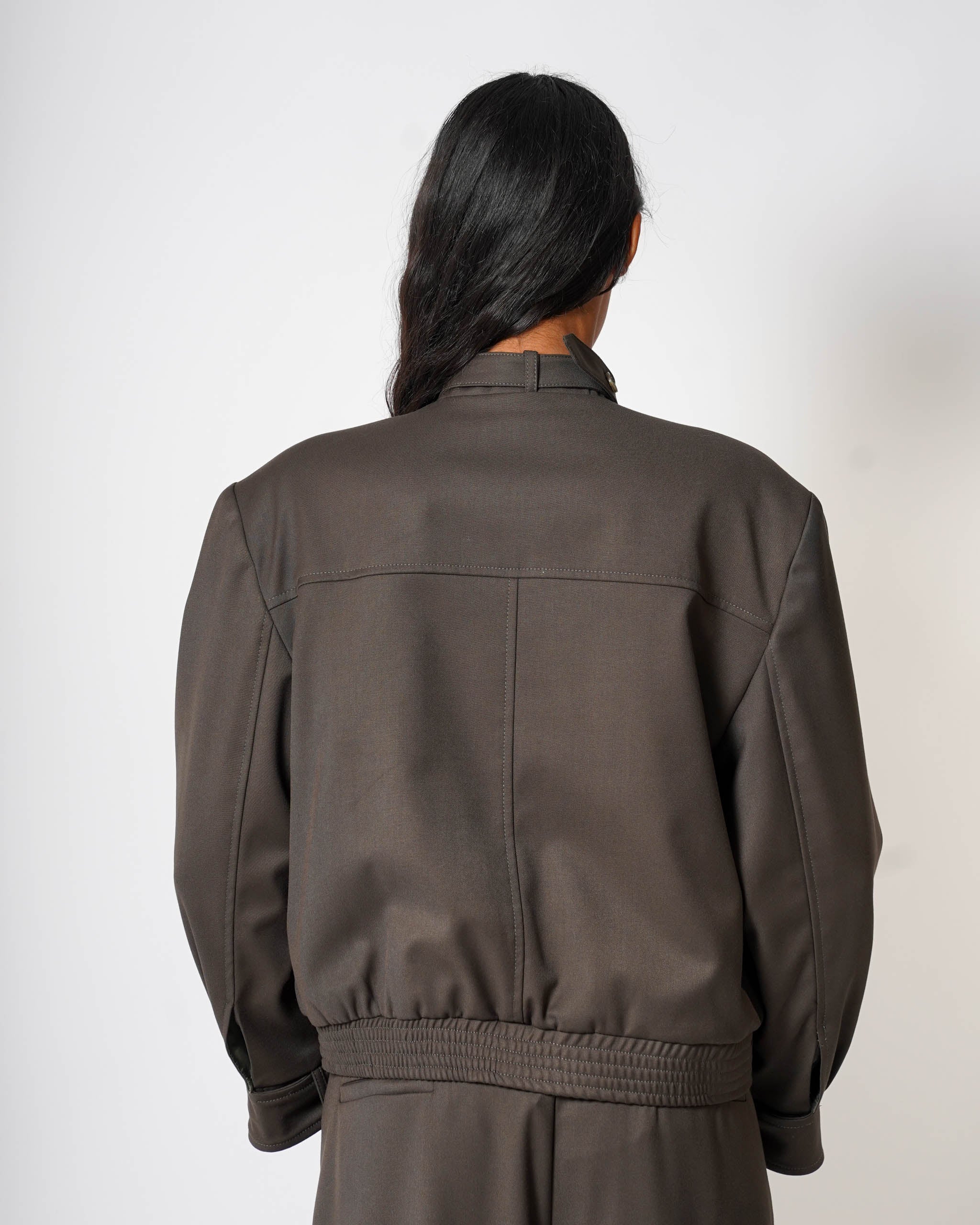 Bomber con bottoni e tasche - Deviata