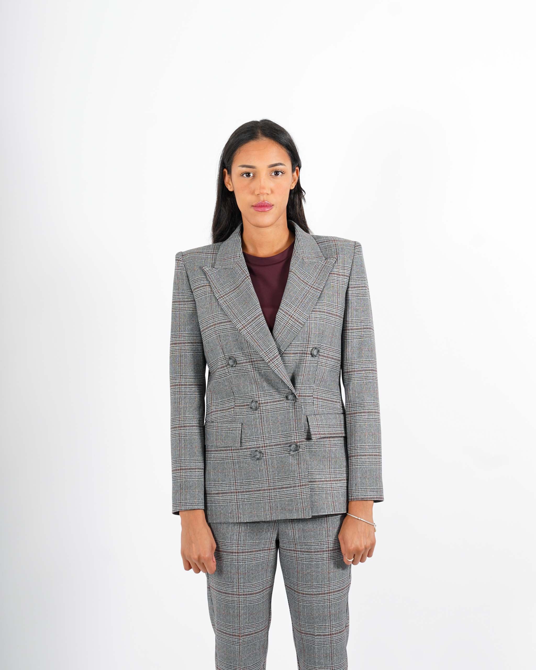 Giacca doppio petto con sei bottoni in frescolana - Tiffany