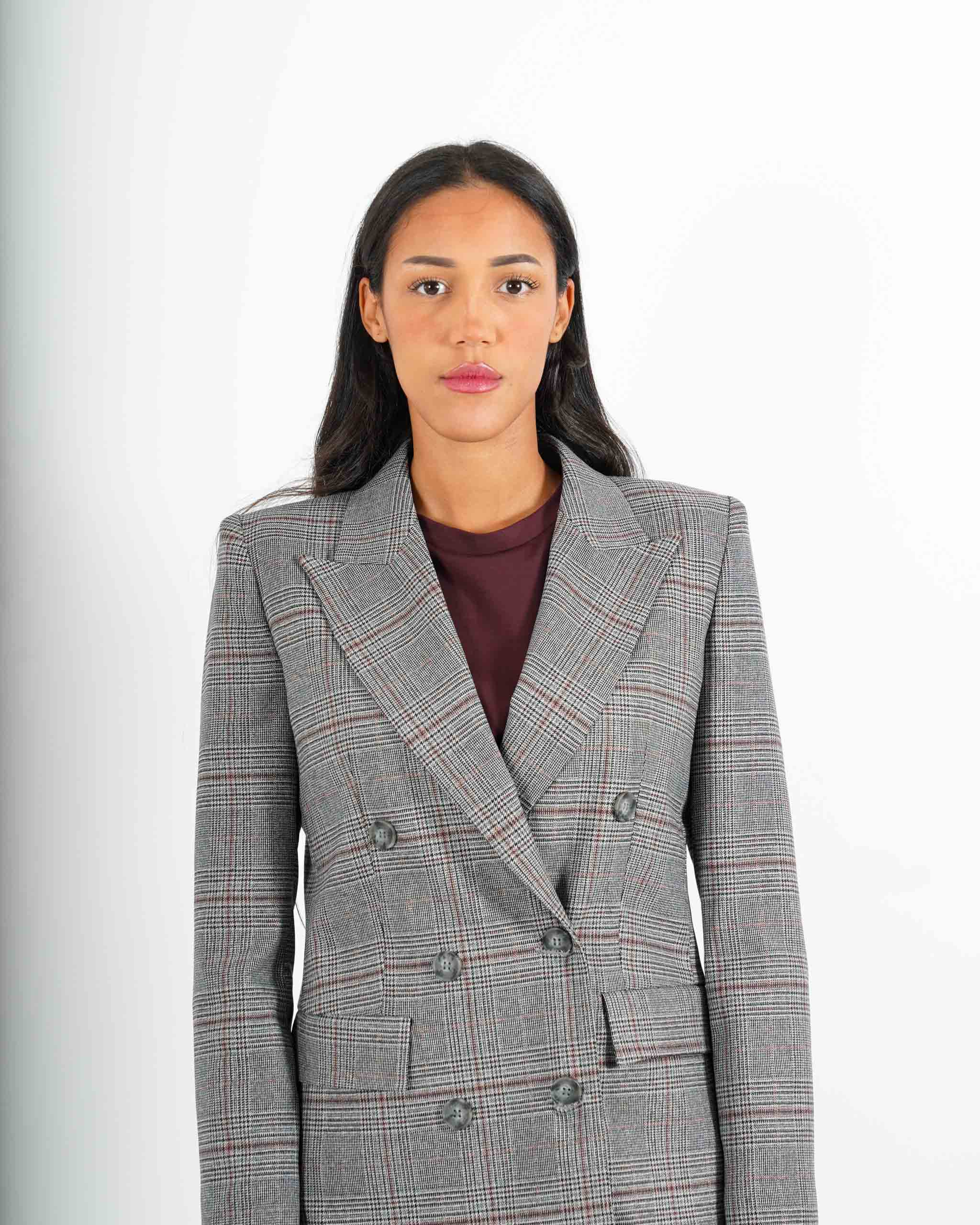 Giacca doppio petto con sei bottoni in frescolana - Tiffany