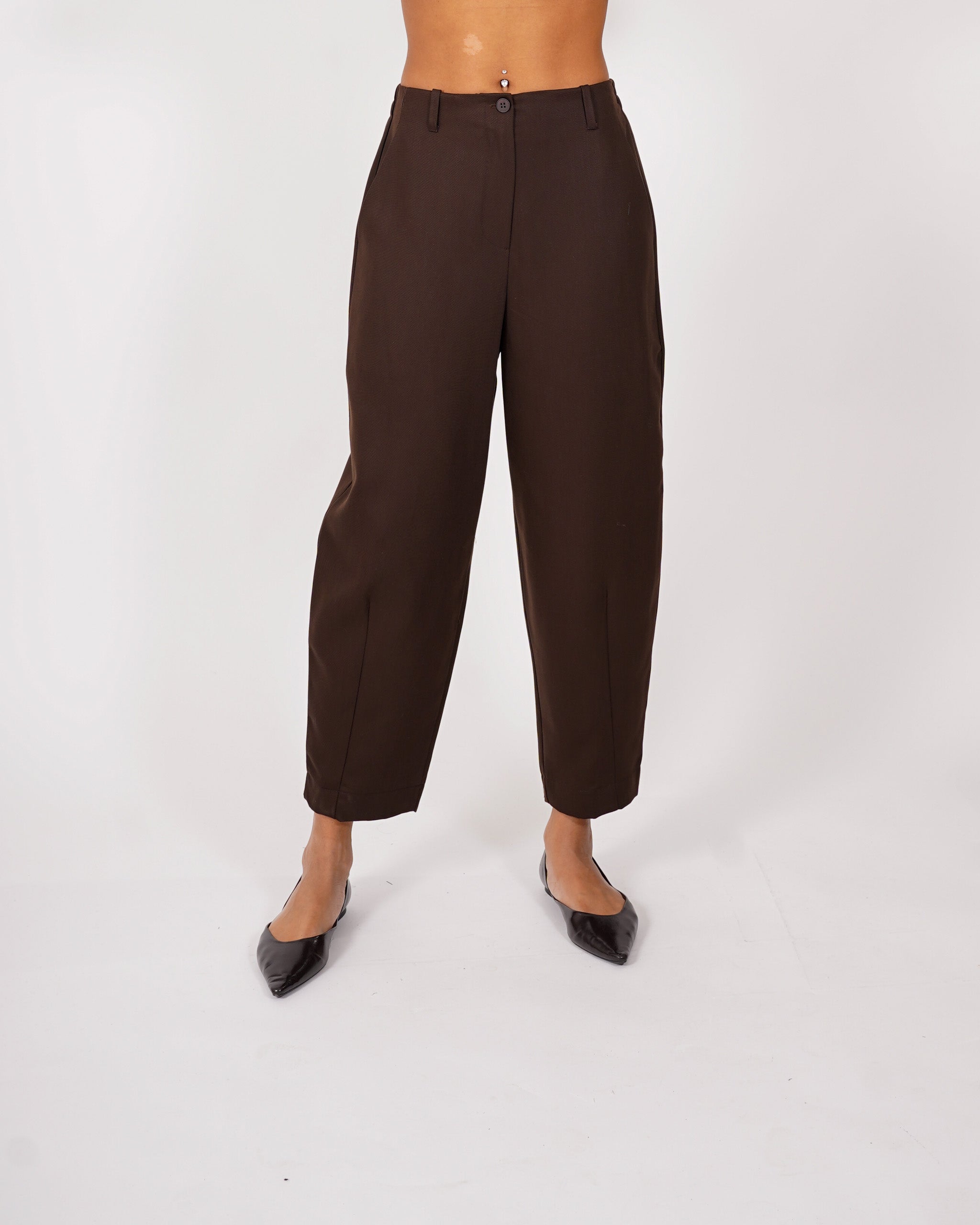 Pantaloni baloon in tessuto canvas - Giordana