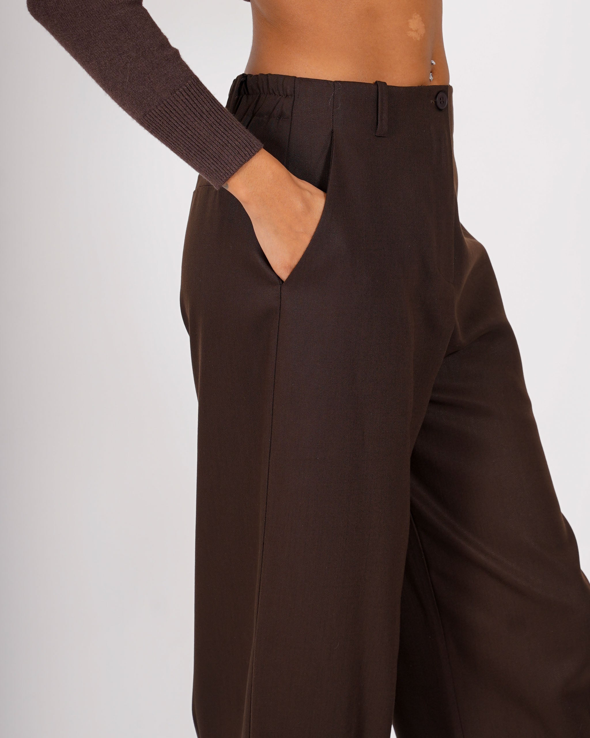 Pantaloni baloon in tessuto canvas - Giordana