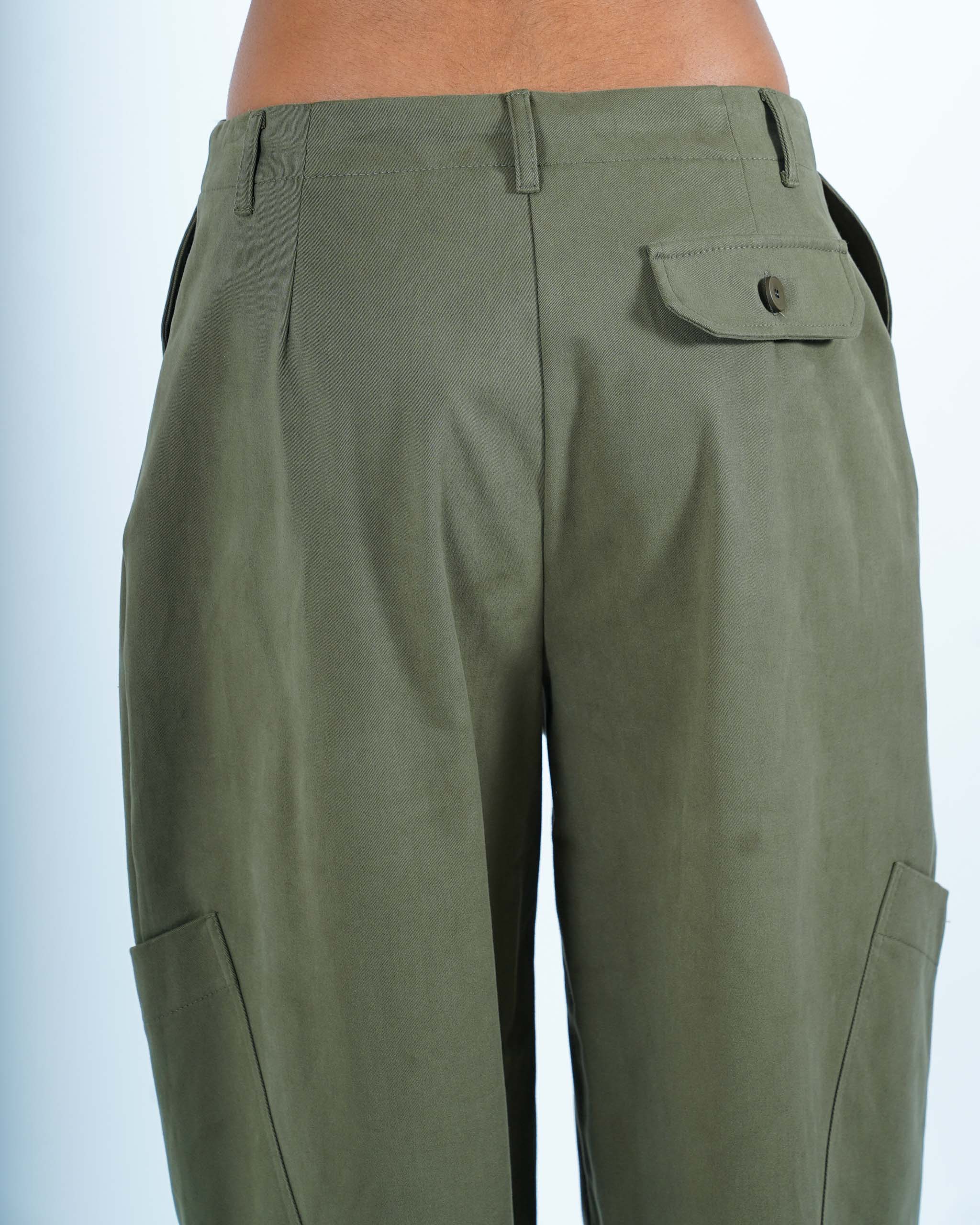 Pantaloni baloon con tasche in cotone - Drastica