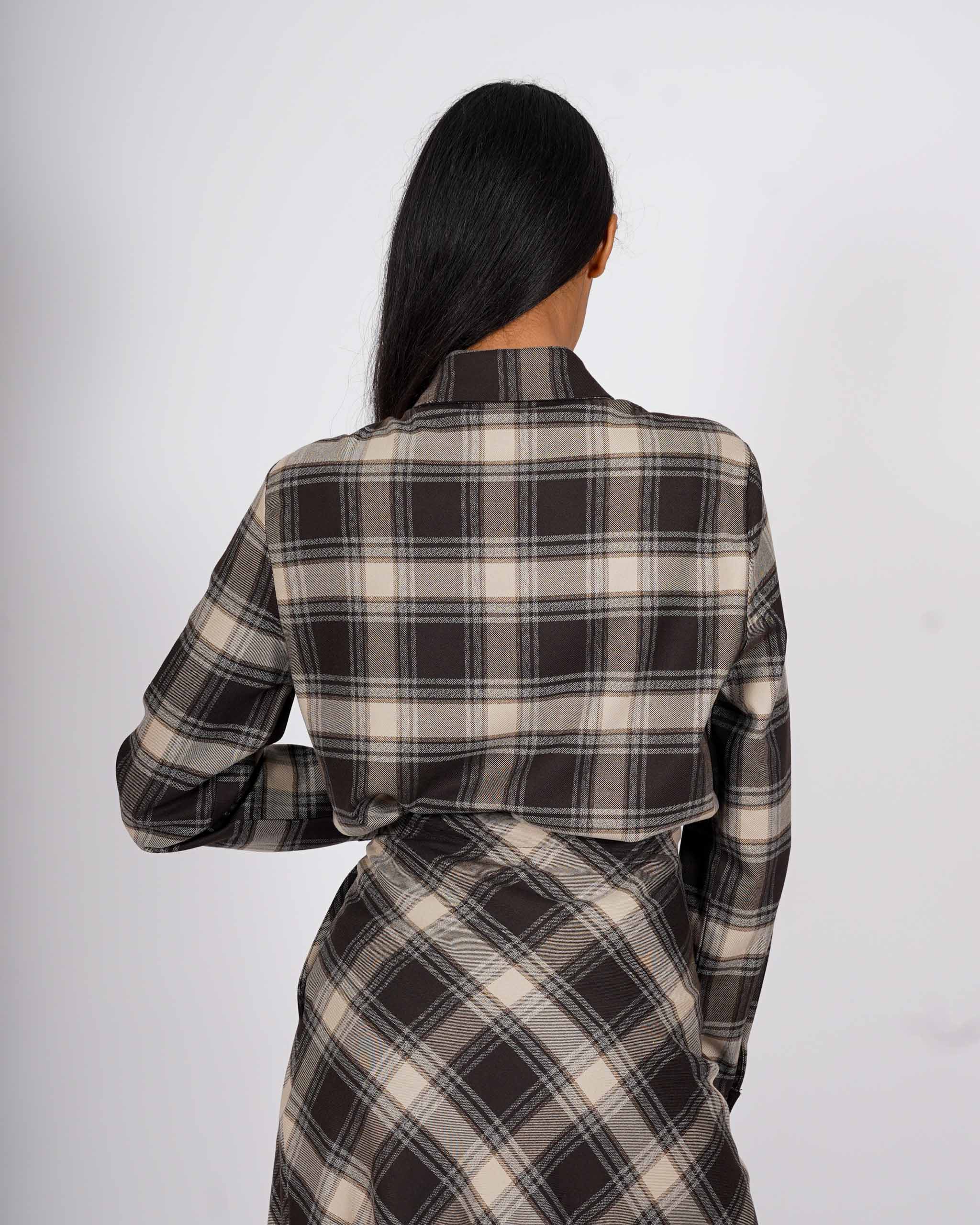 Camicia regular fit stampa check - Mirleft