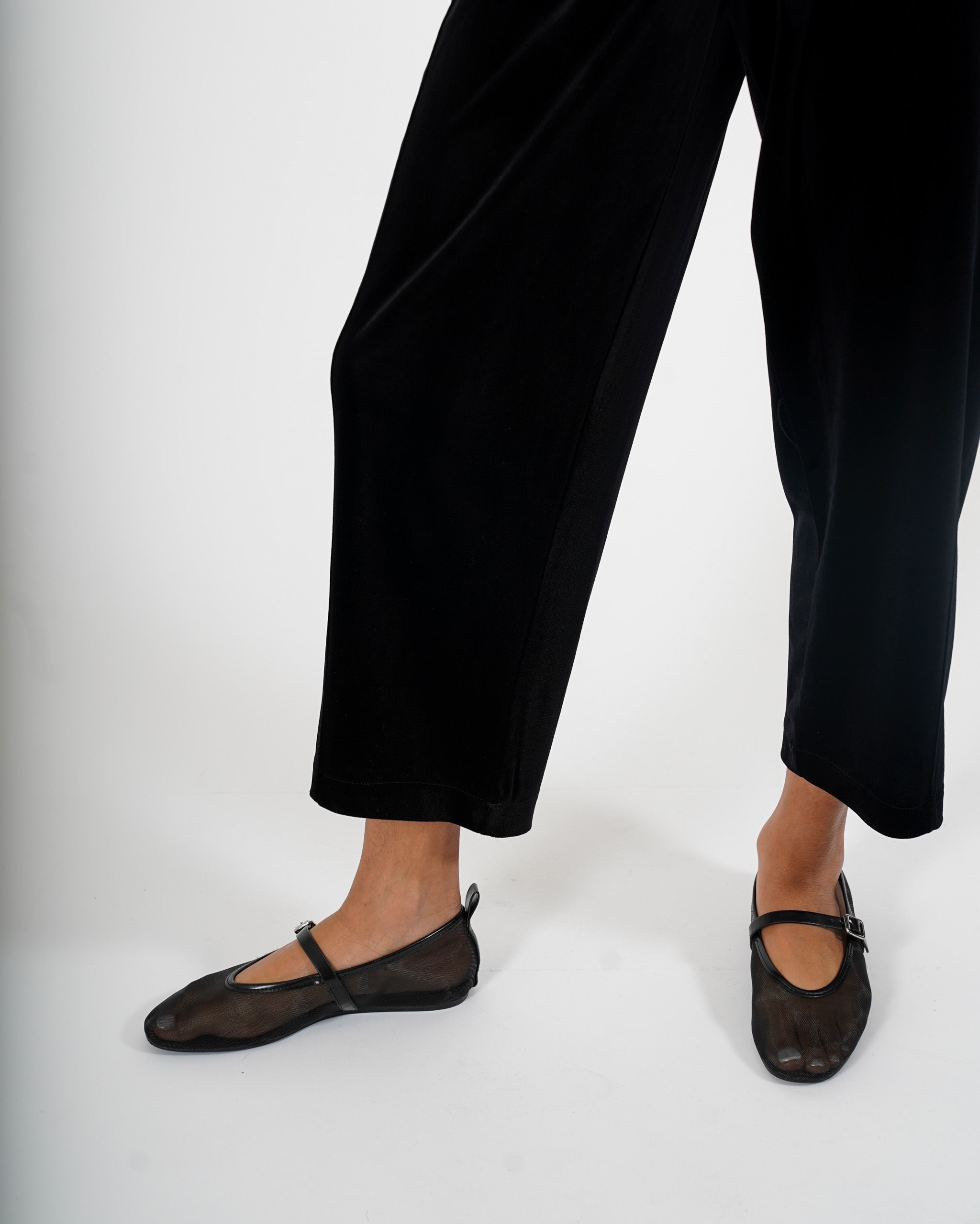 Pantaloni baloon in velluto liscio - Topazia