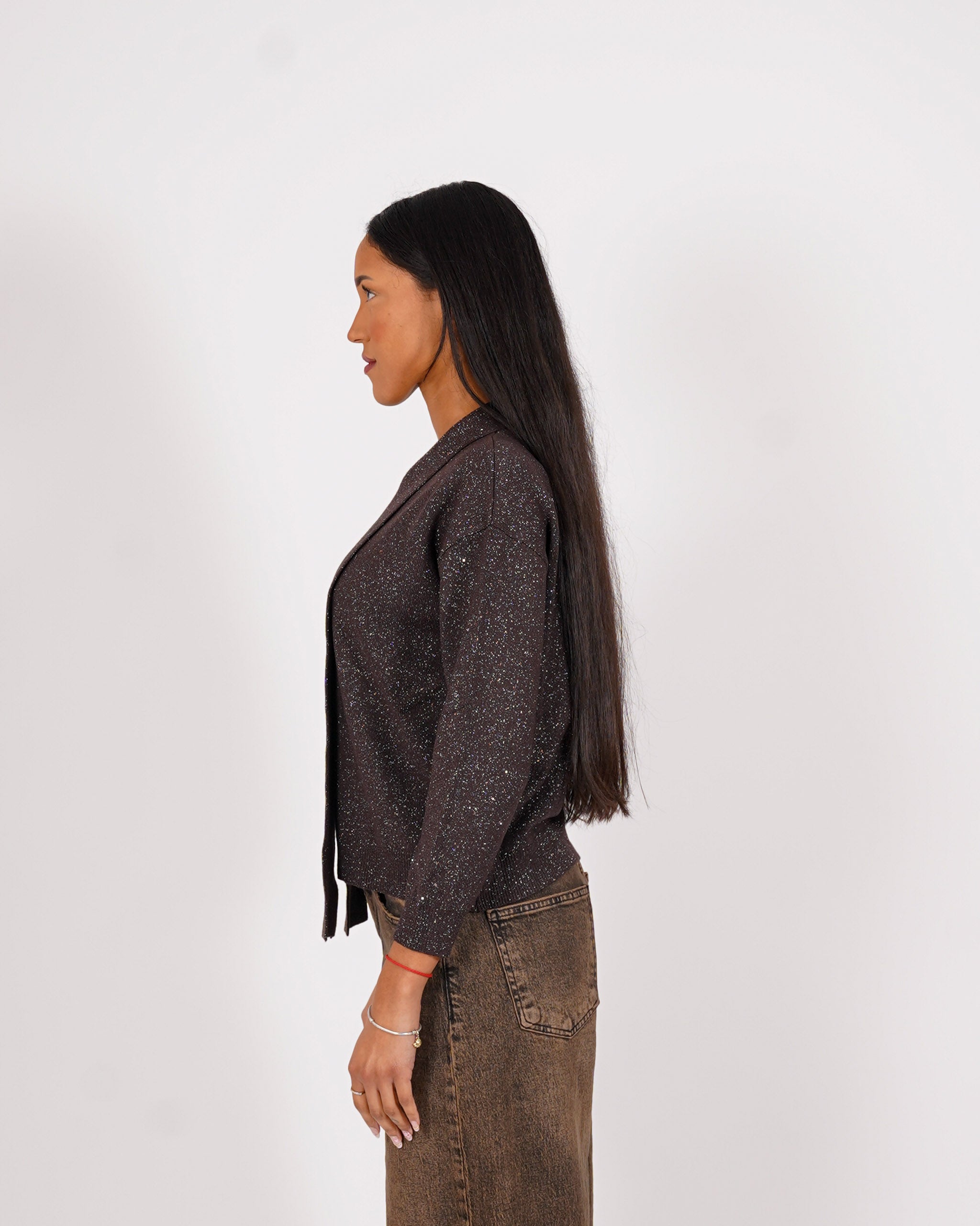 Maglia con nodo trama lurex - Sicura