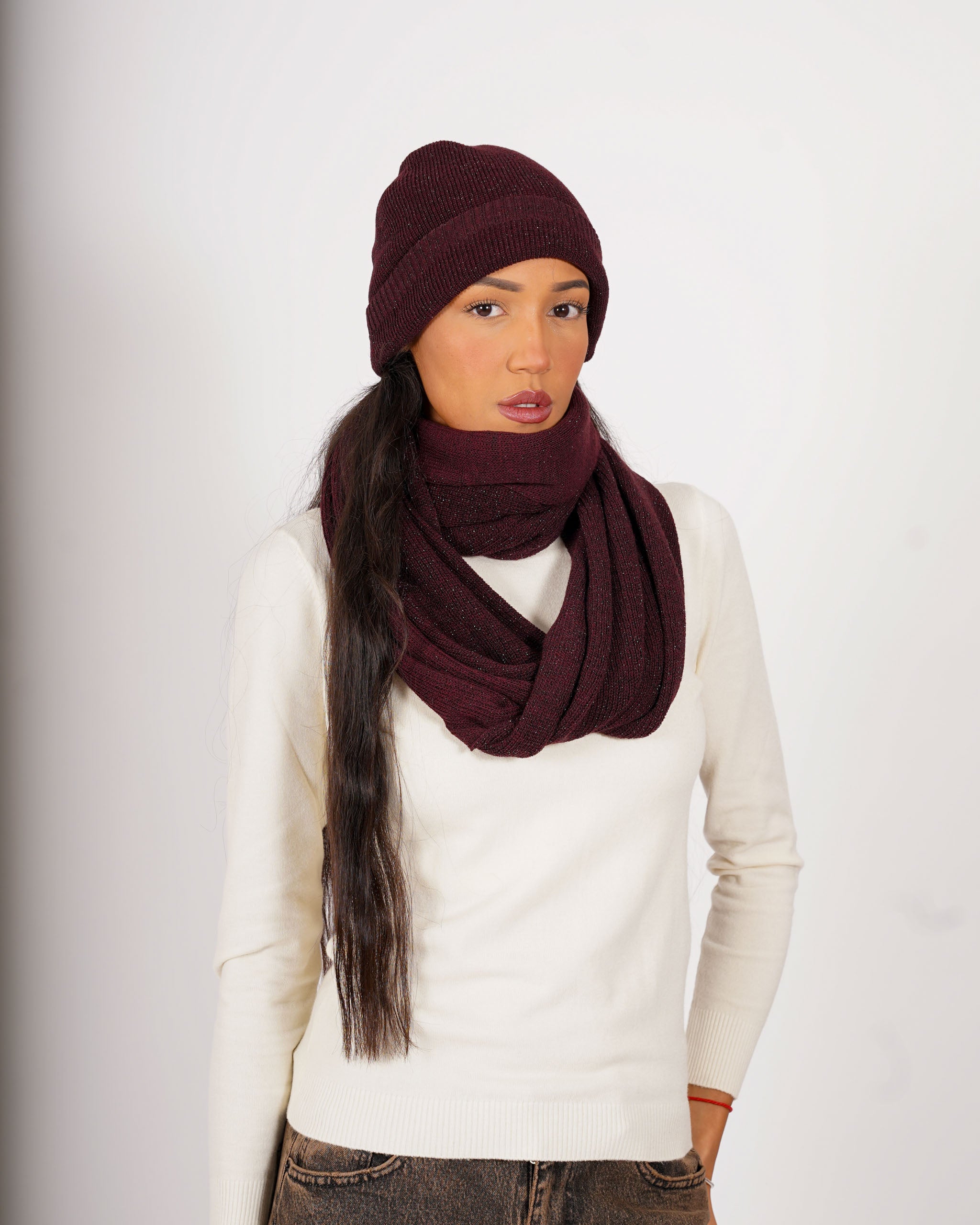 Cappello in trama lurex - 1205/C