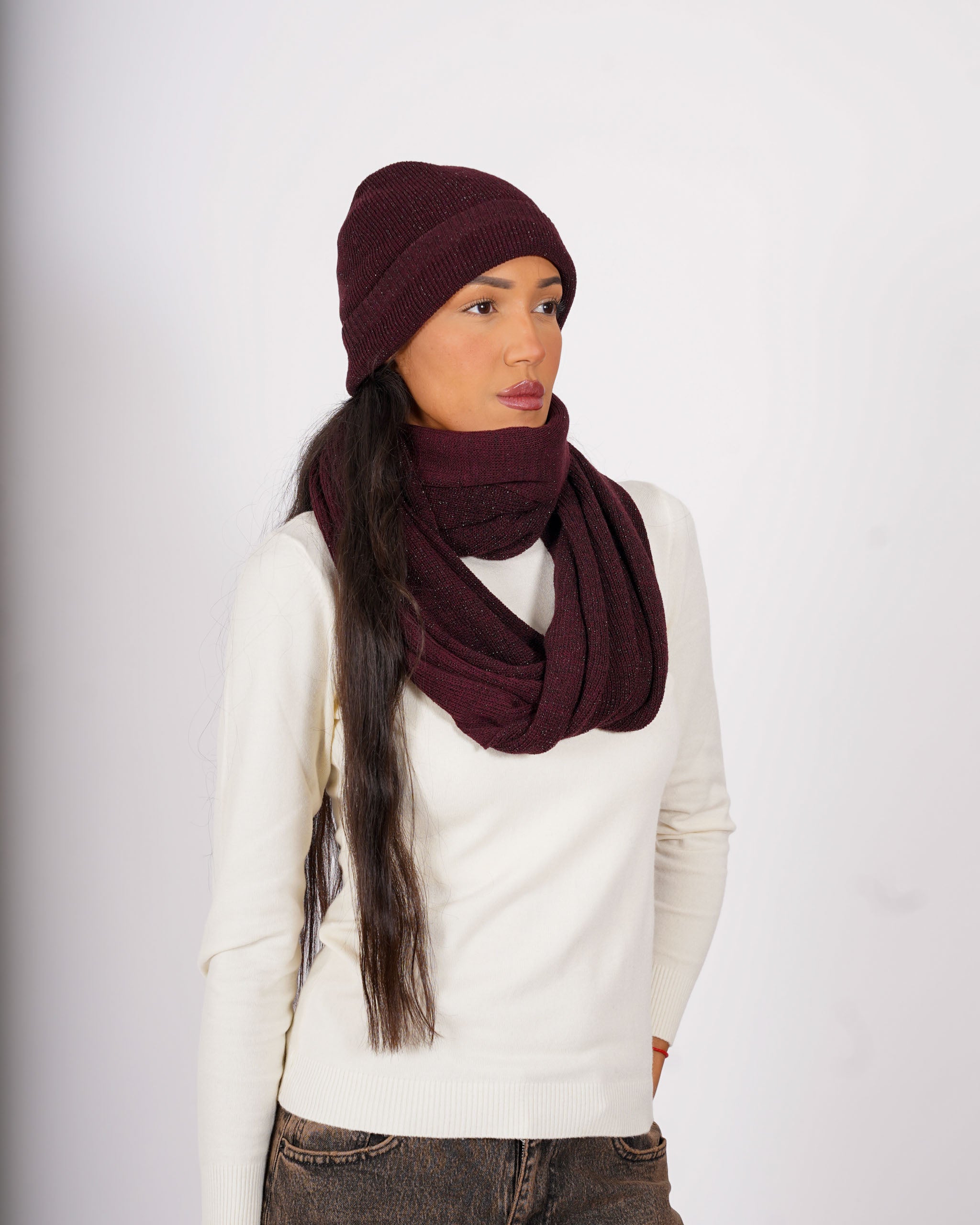 Cappello in trama lurex - 1205/C