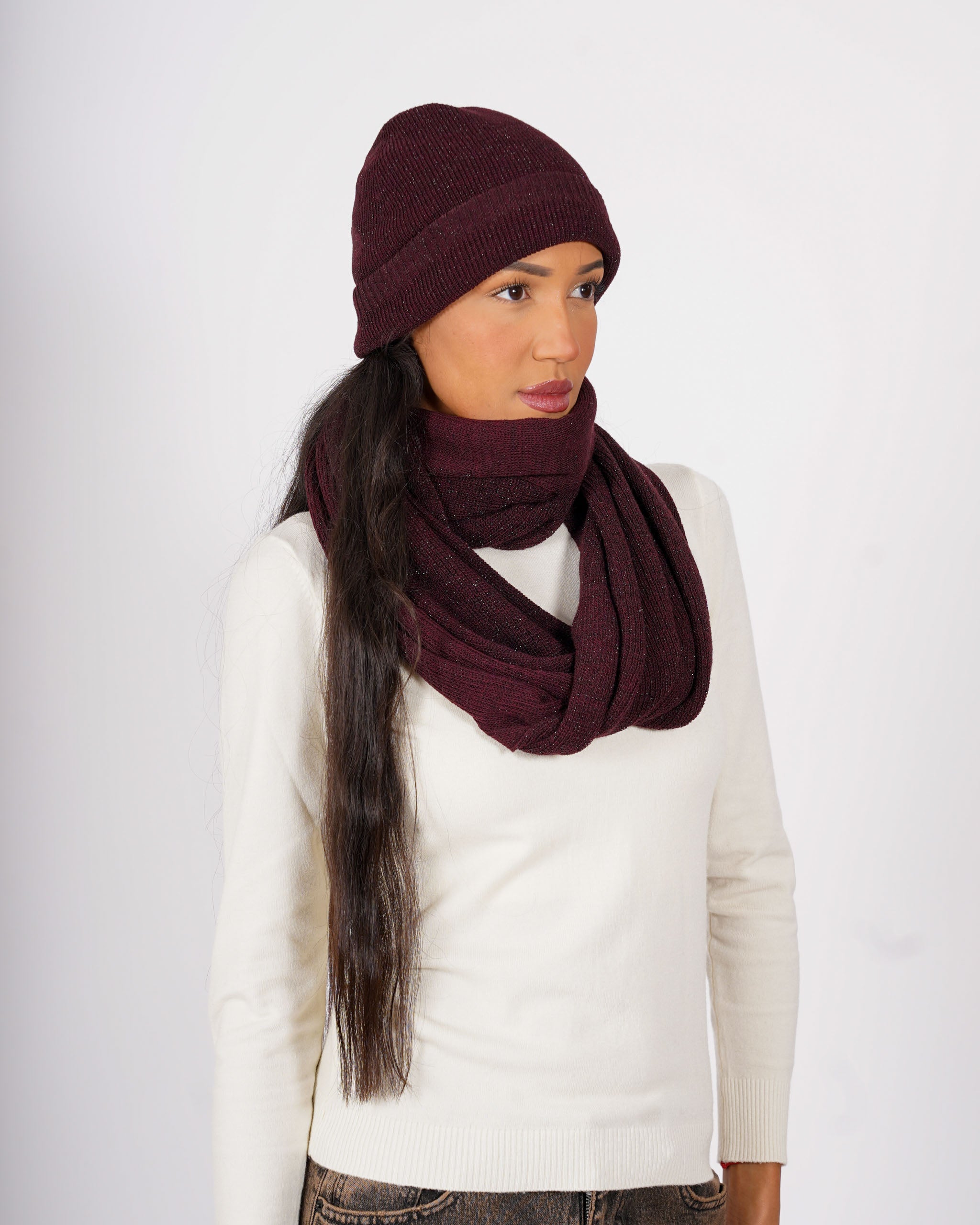 Cappello in trama lurex - 1205/C