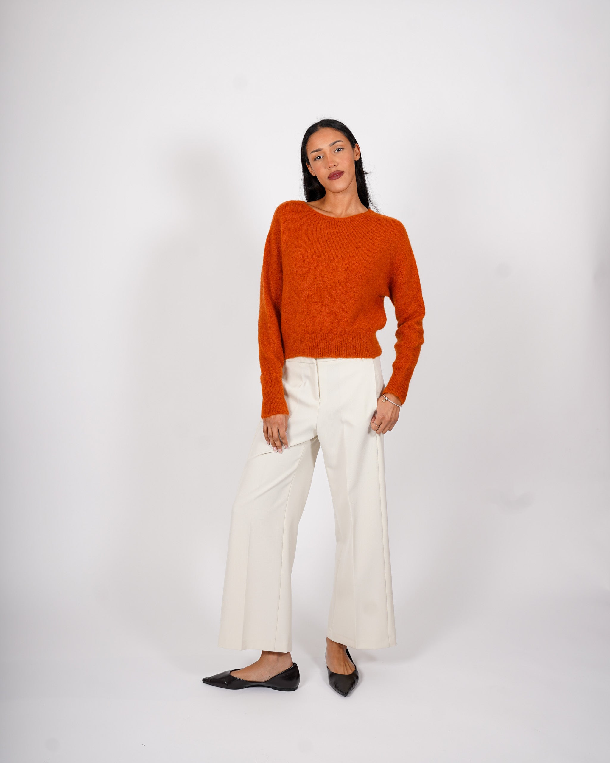 Maglia girocollo in mano mohair - Eduarda