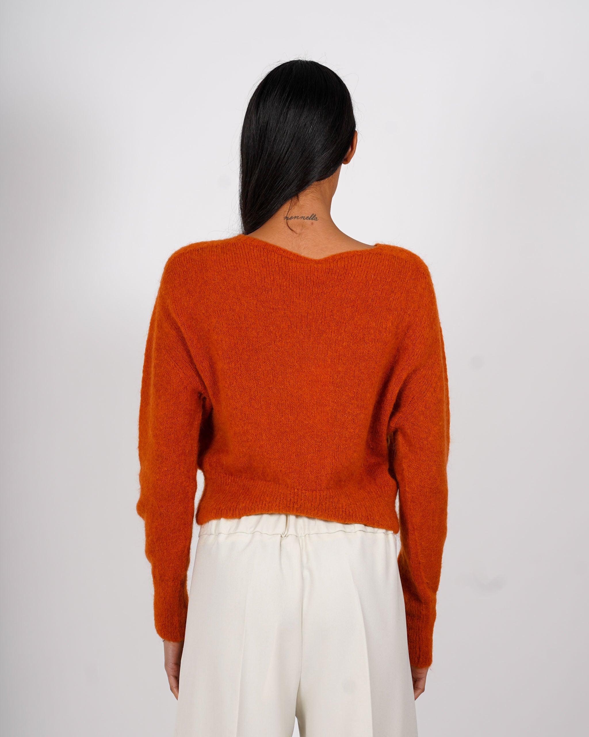 Maglia girocollo in mano mohair - Eduarda