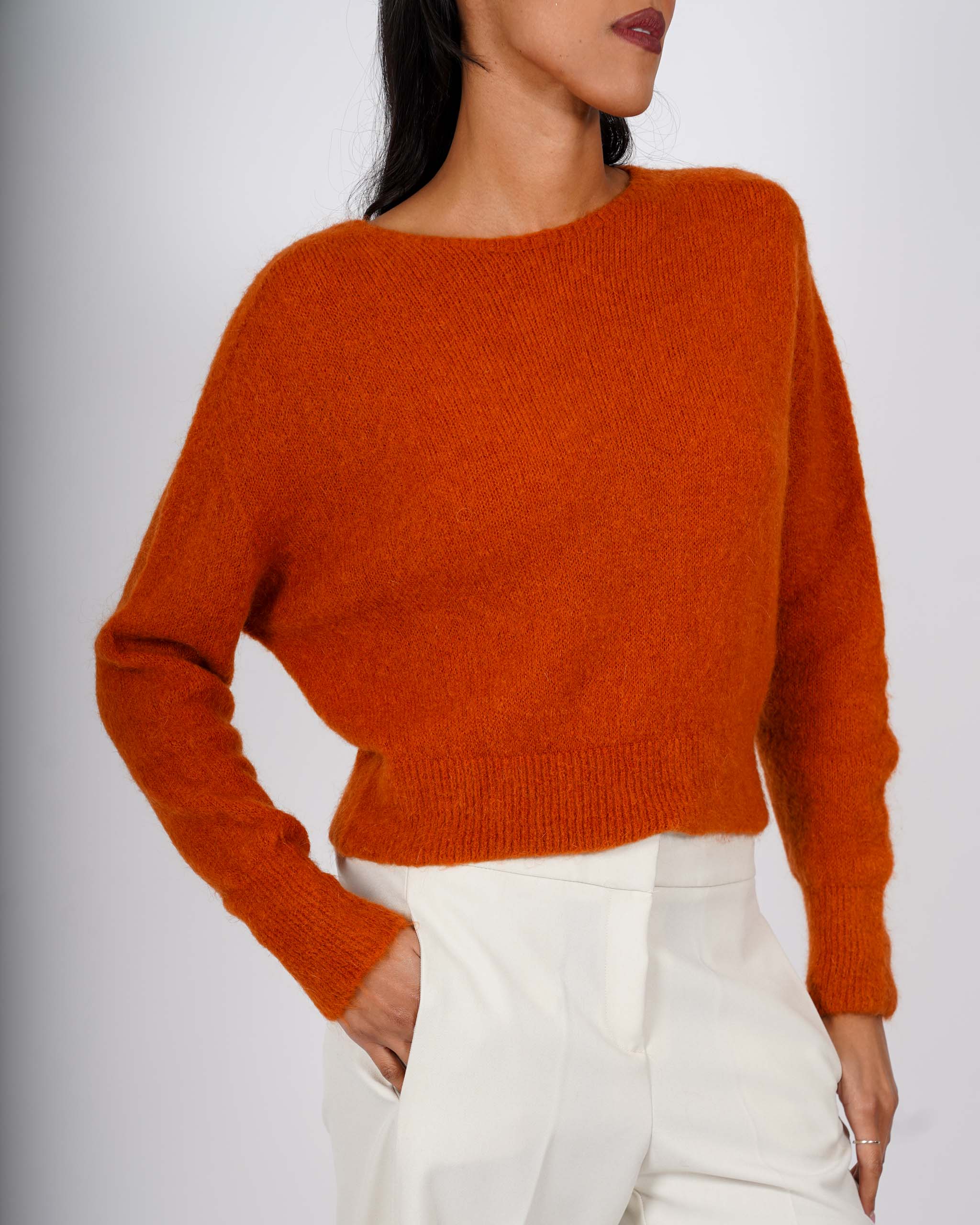 Maglia girocollo in mano mohair - Eduarda