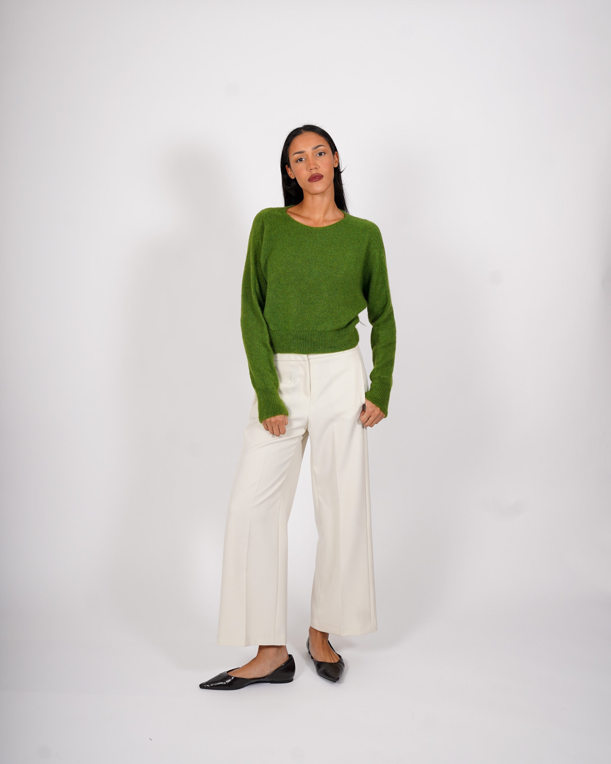 Maglia girocollo in mano mohair - Eduarda