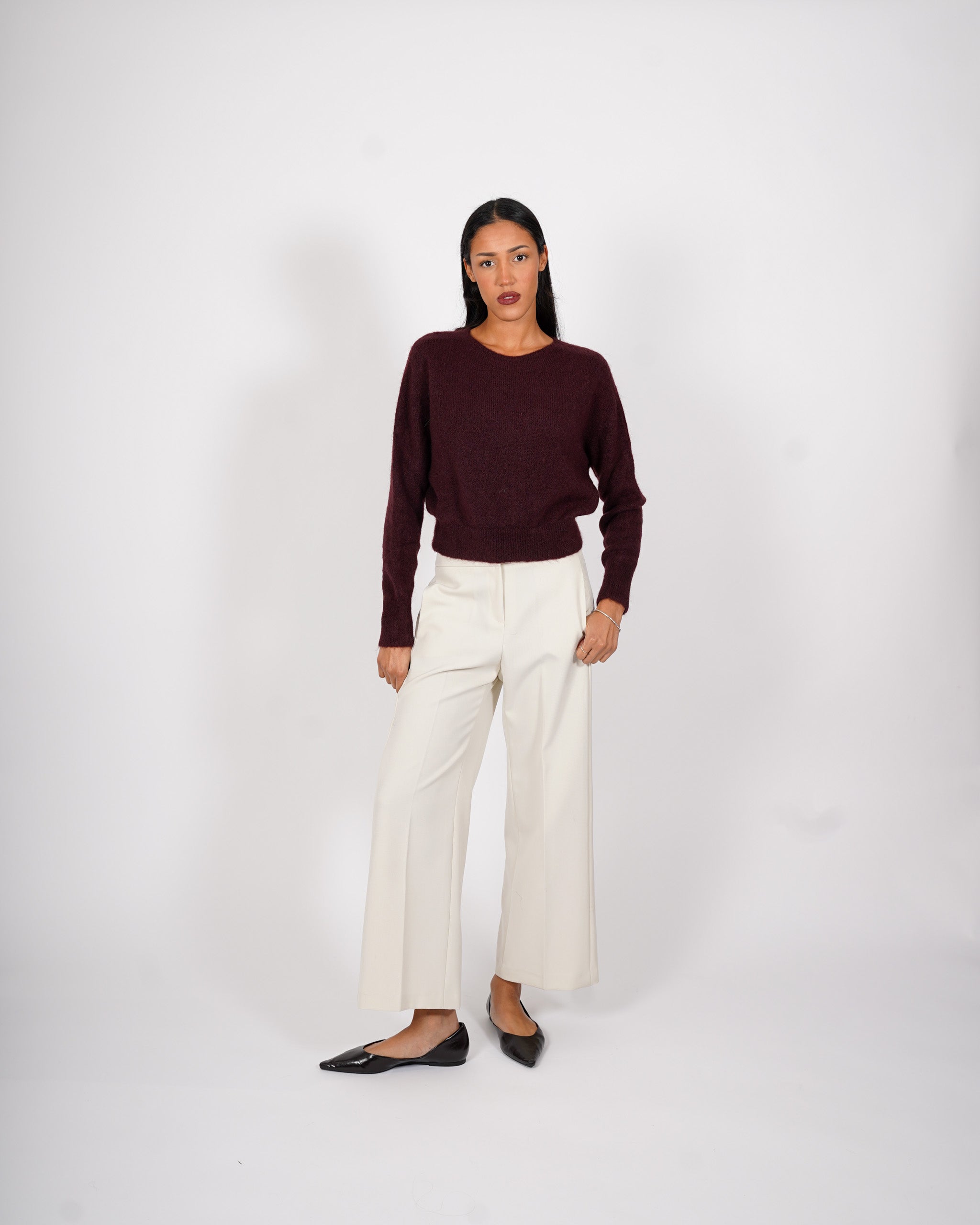 Maglia girocollo in mano mohair - Eduarda