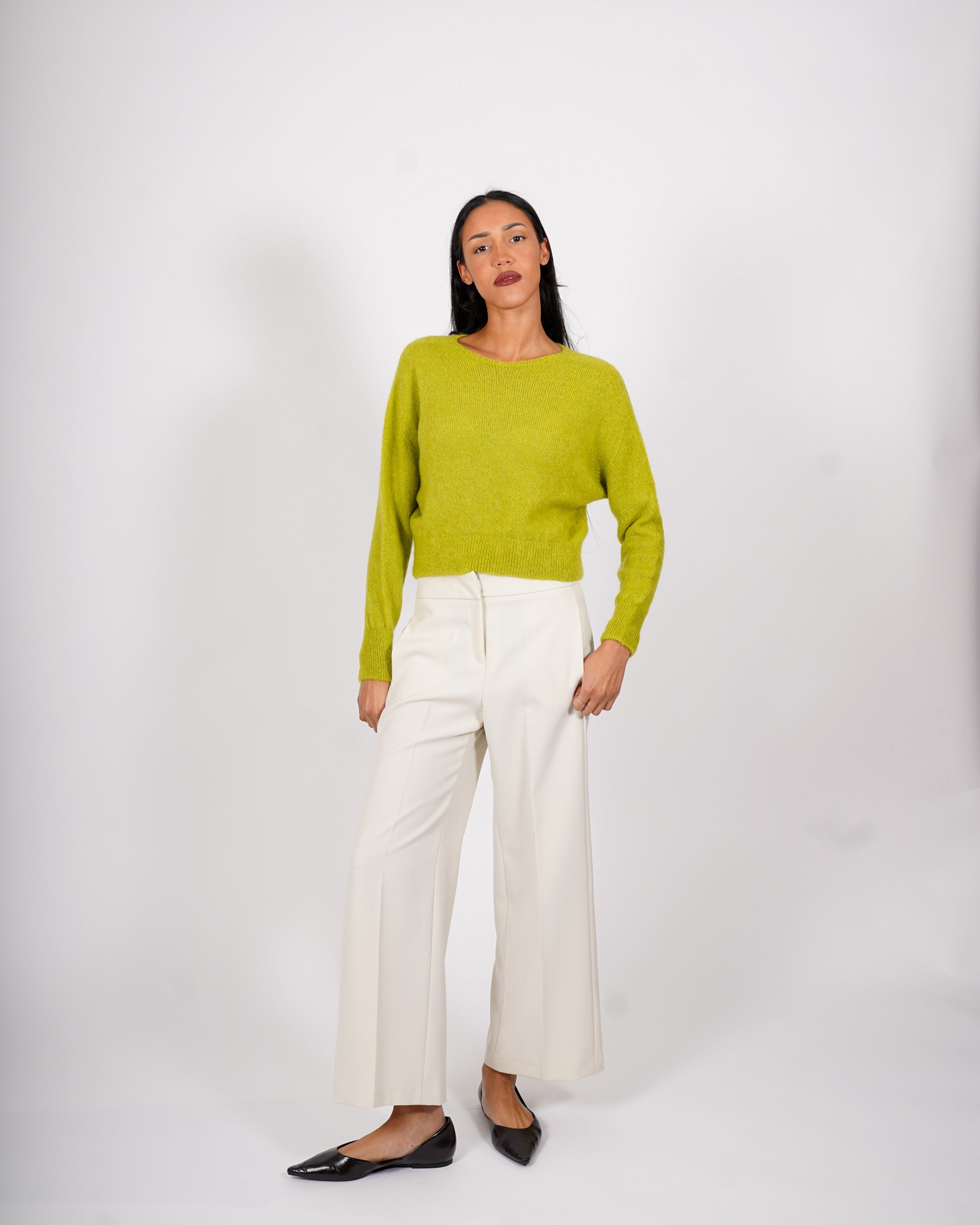 Maglia girocollo in mano mohair - Eduarda