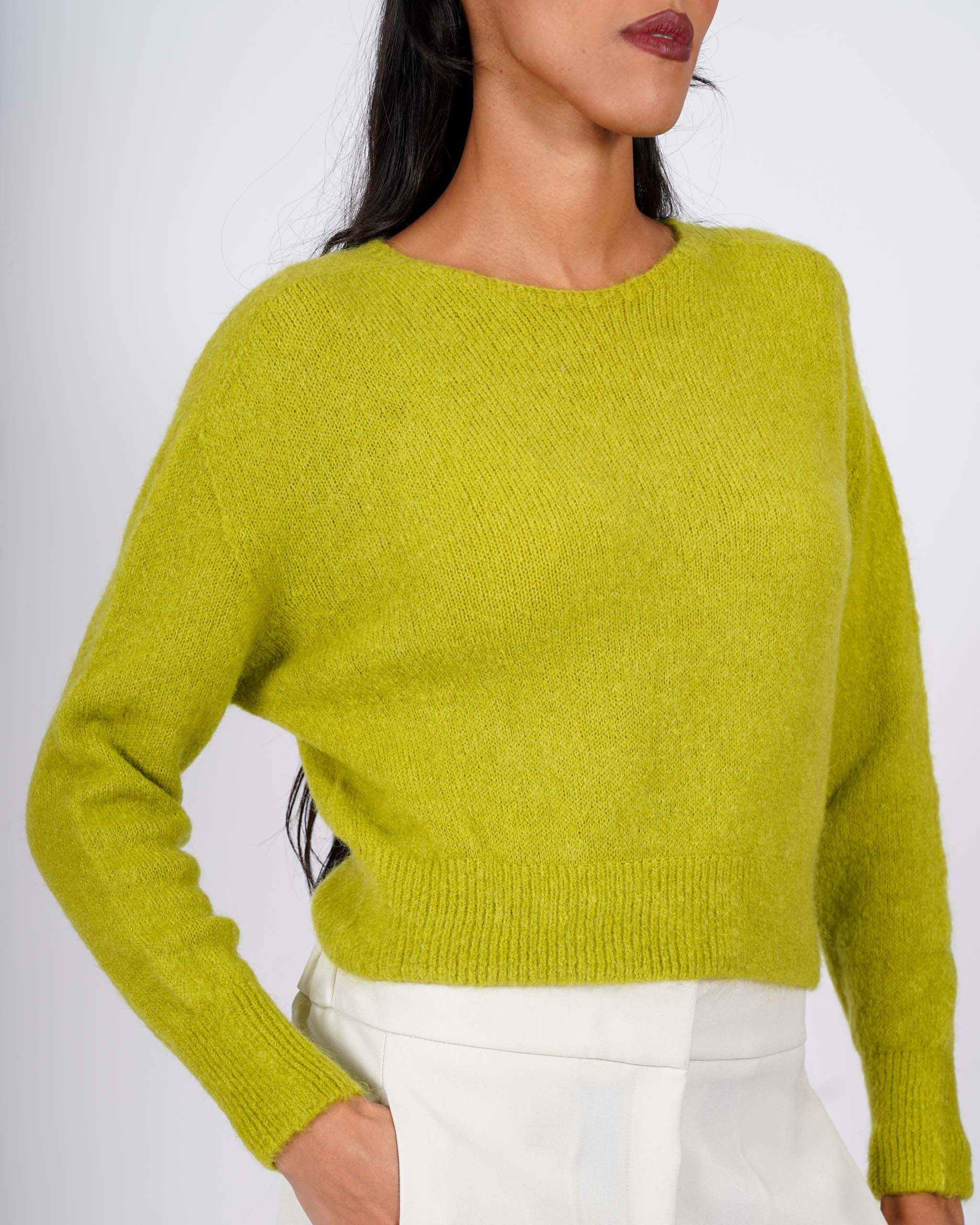 Maglia girocollo in mano mohair - Eduarda