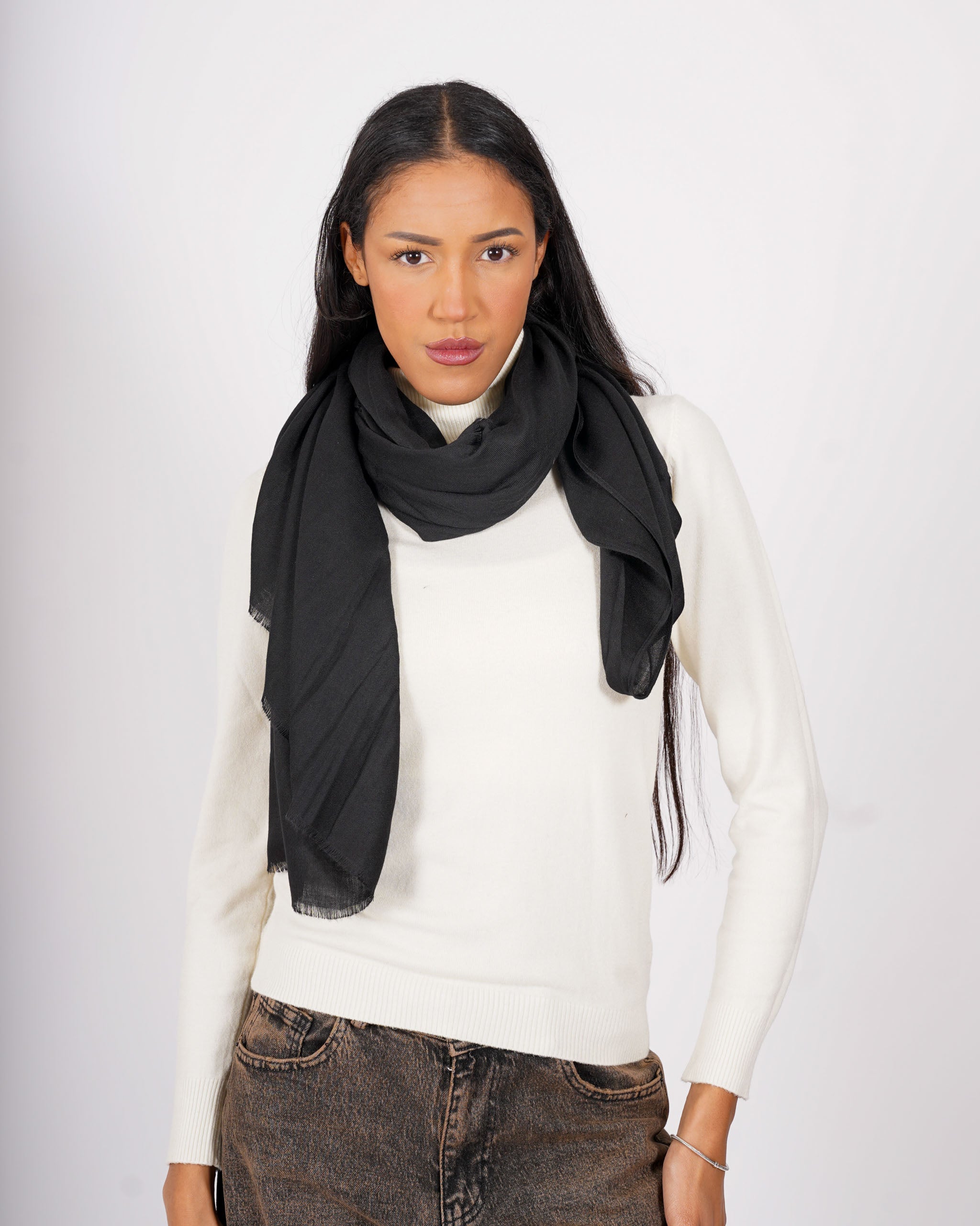 Sciarpa in mano viscosa - A1260