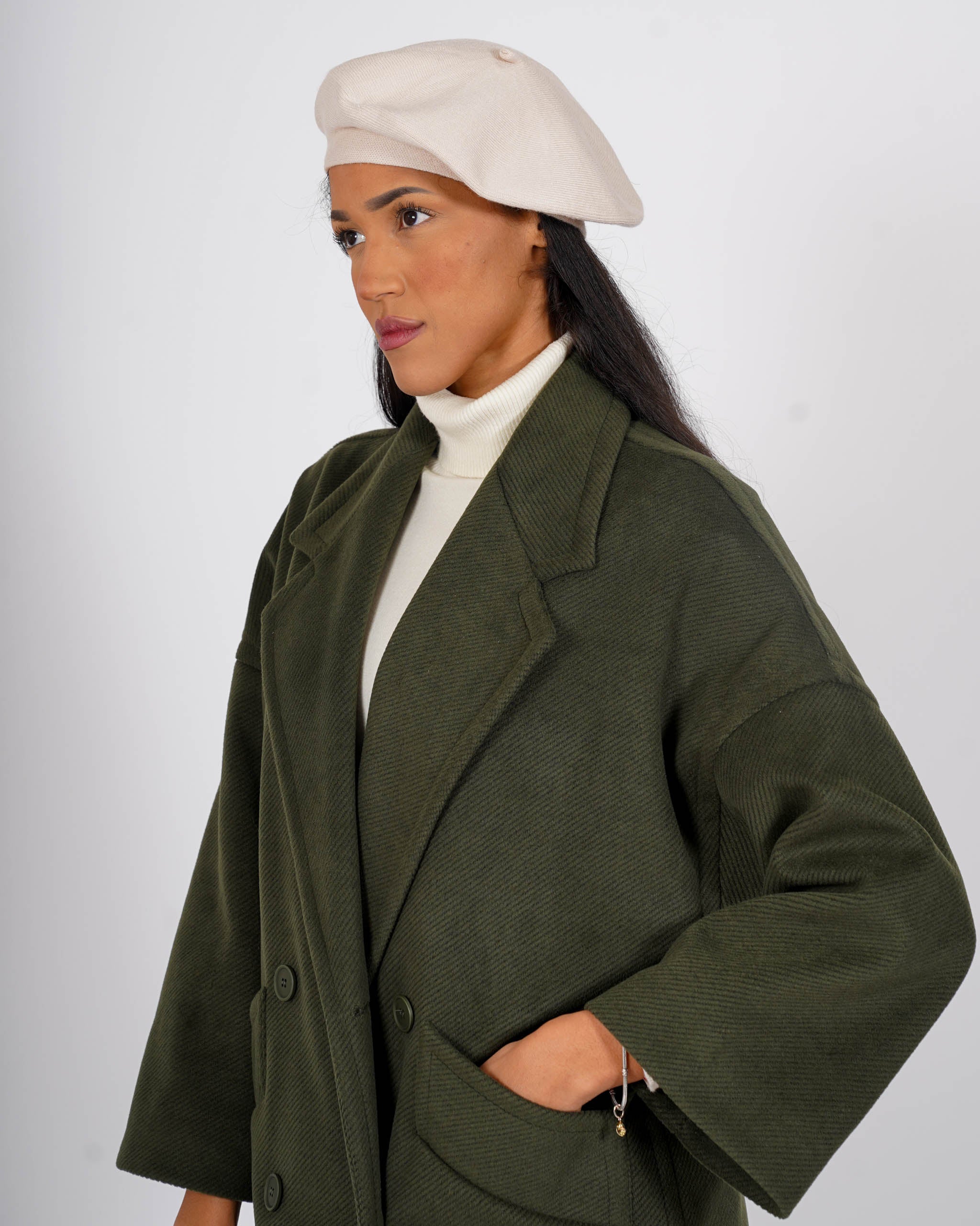 Cappello basco in misto lana - CA-18