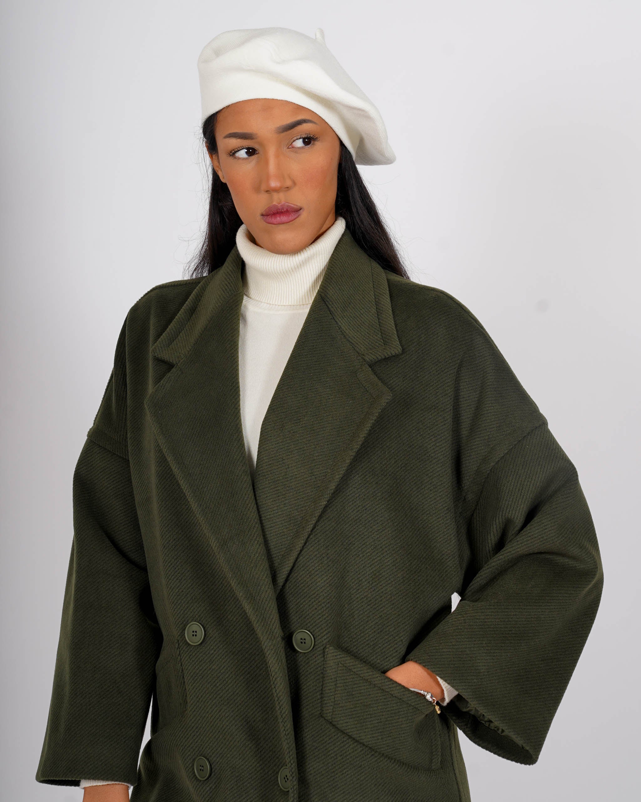 Cappello basco in misto lana - CA-18