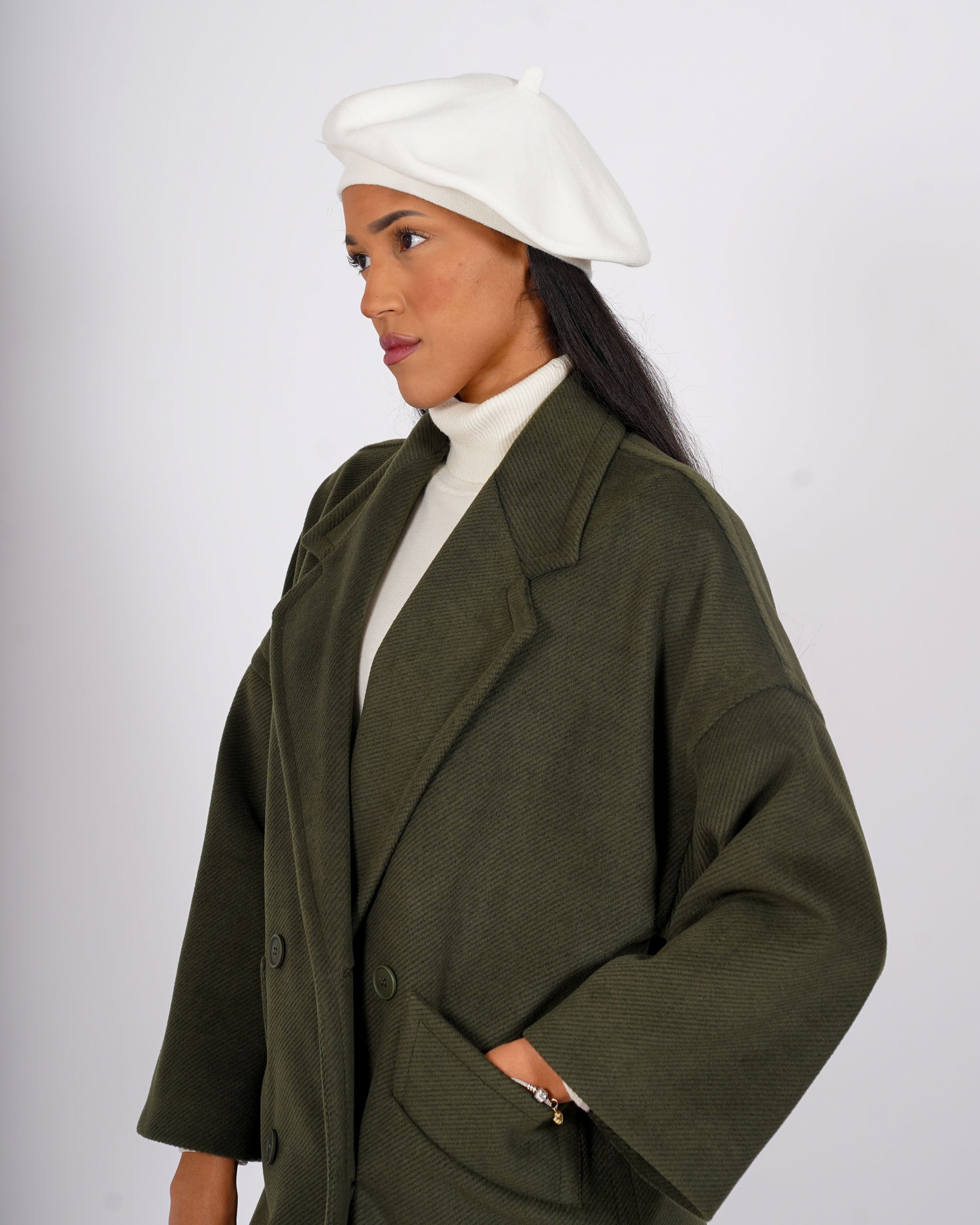 Cappello basco in misto lana - CA-18