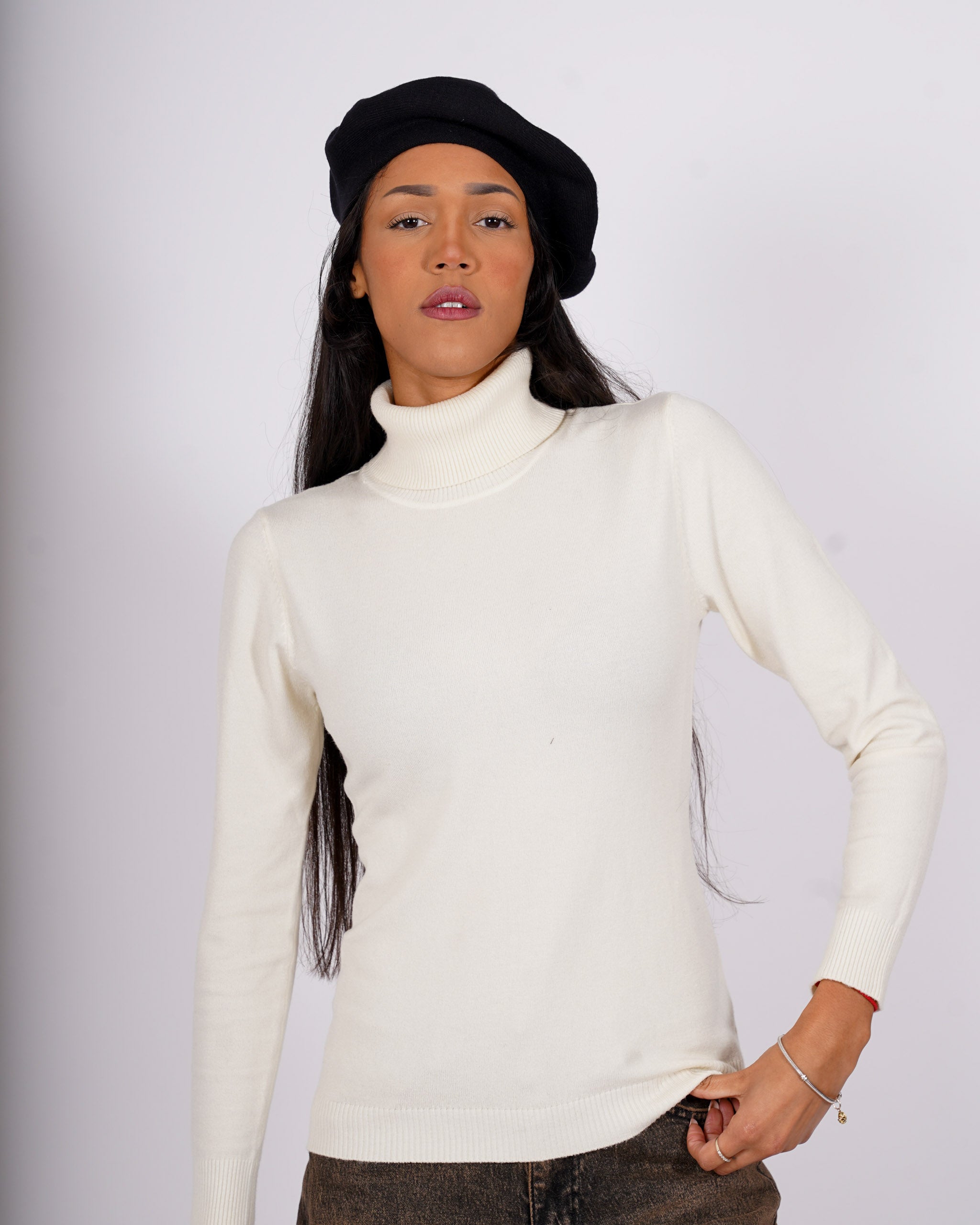 Cappello basco in misto lana - CA-18