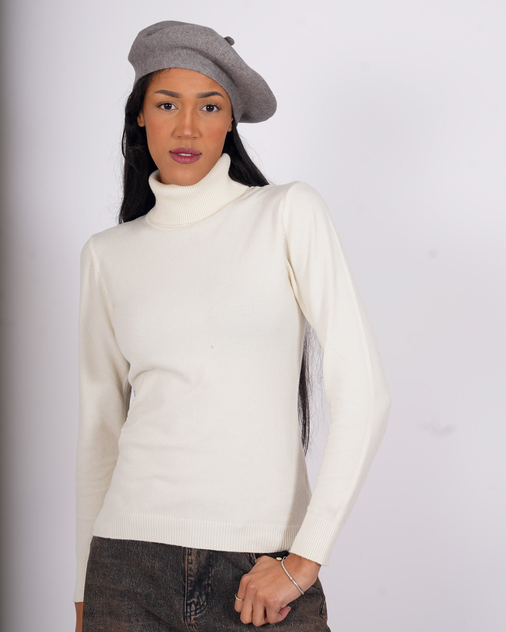 Cappello basco in misto lana - CA-18