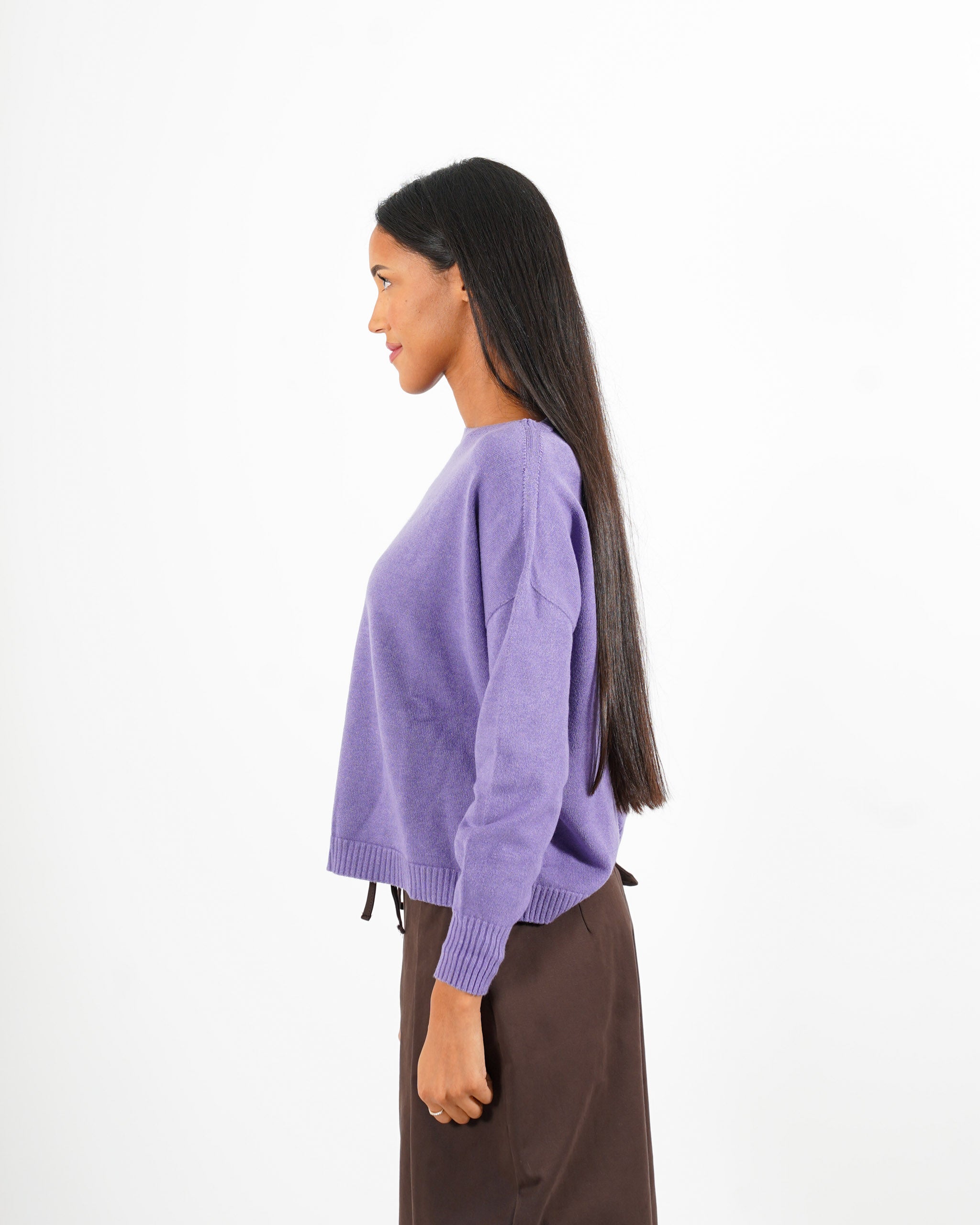 Maglia girocollo in mano lana- Nigeria