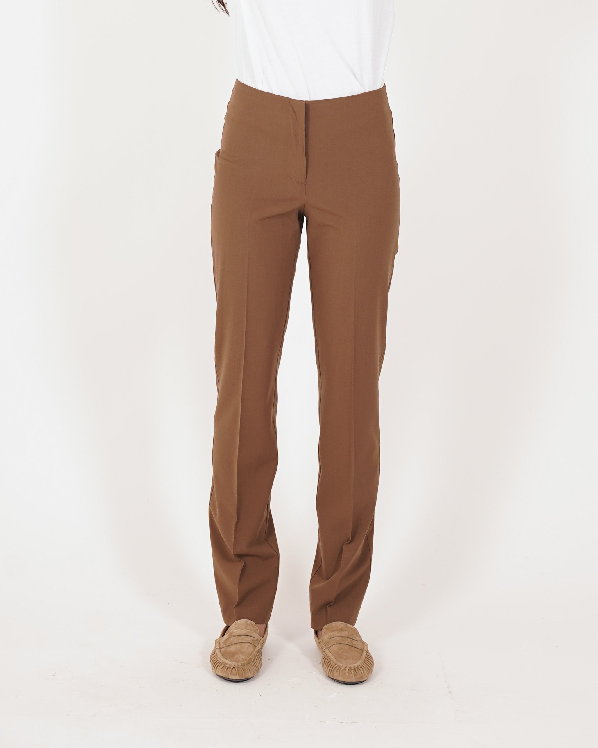 Pantaloni slim fit in tessuto ecofibra - Timorosa