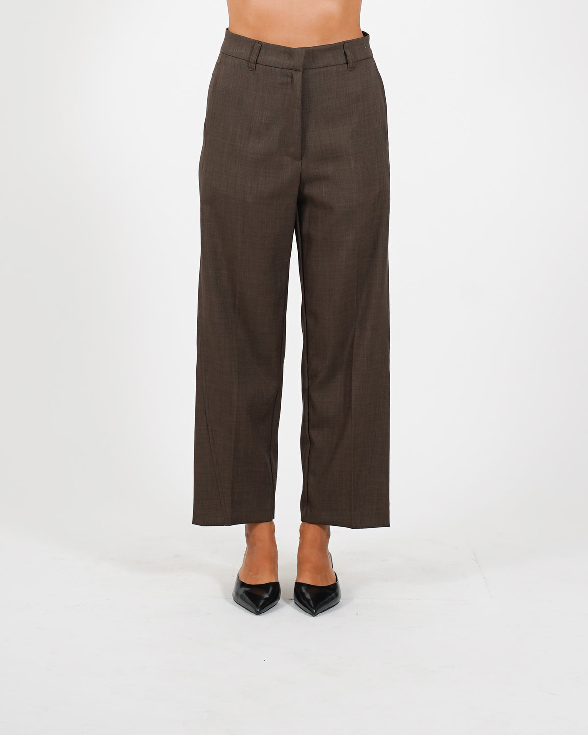Pantaloni cropped in eco fibra - Diretta