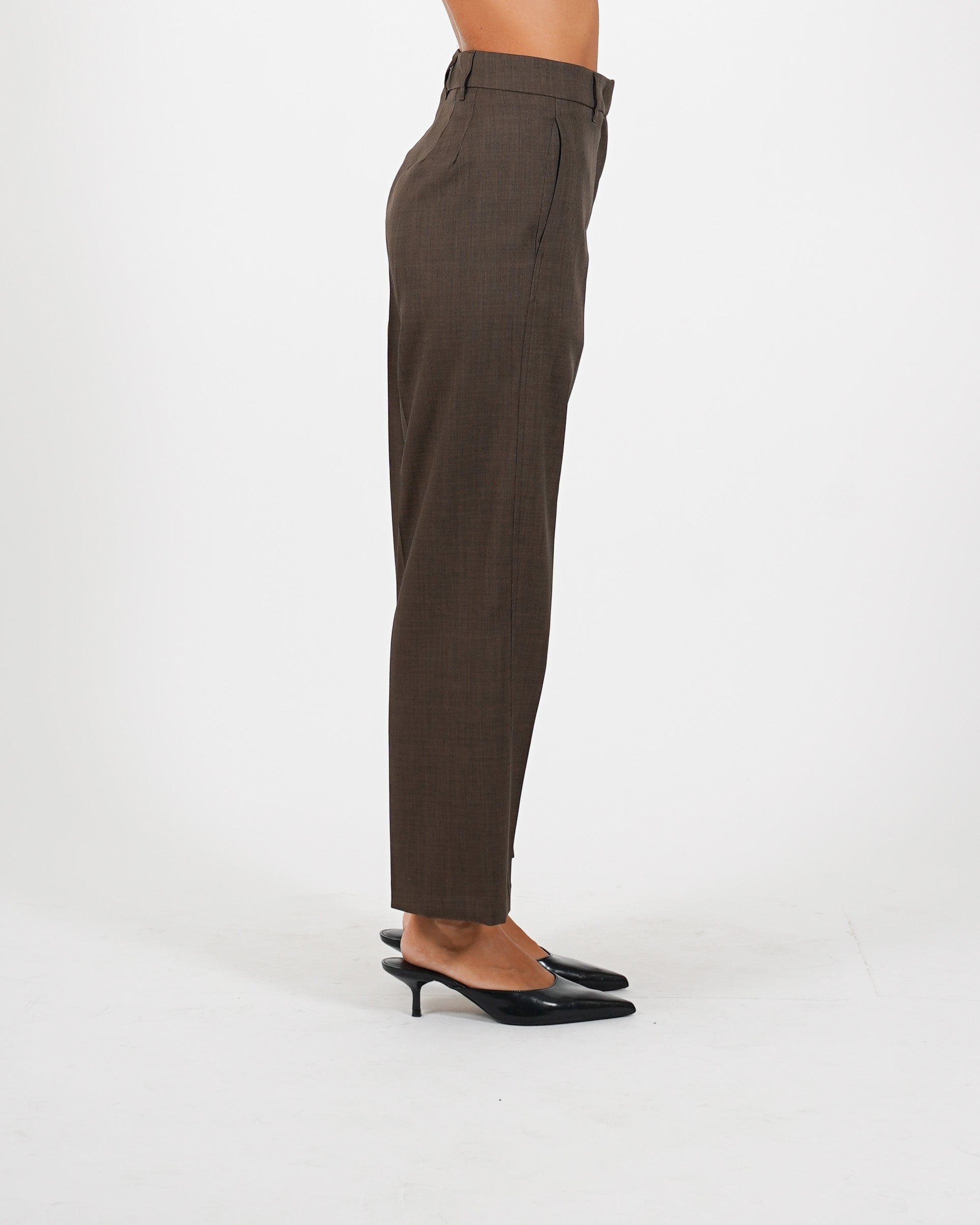 Pantaloni cropped in eco fibra - Diretta
