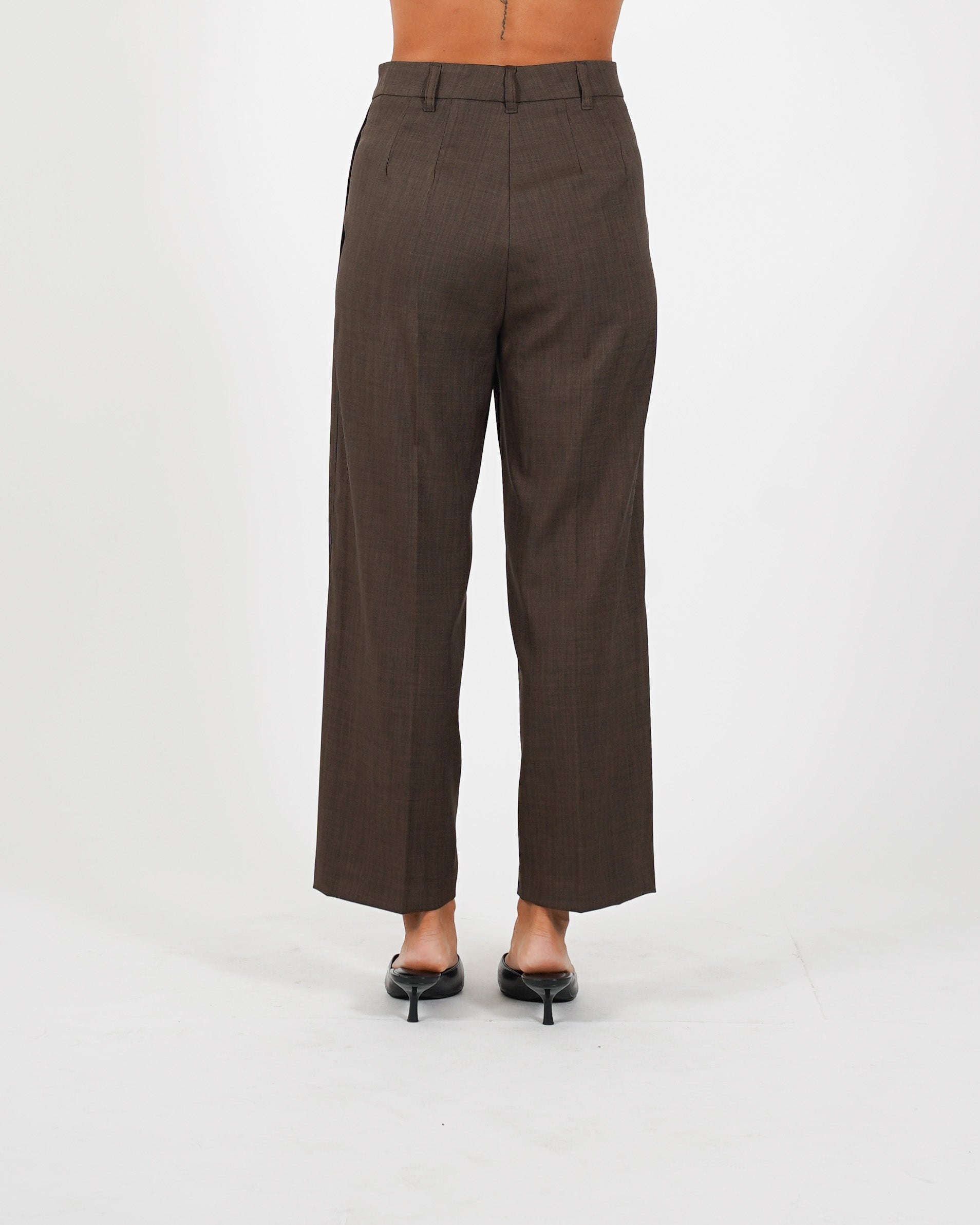 Pantaloni cropped in eco fibra - Diretta