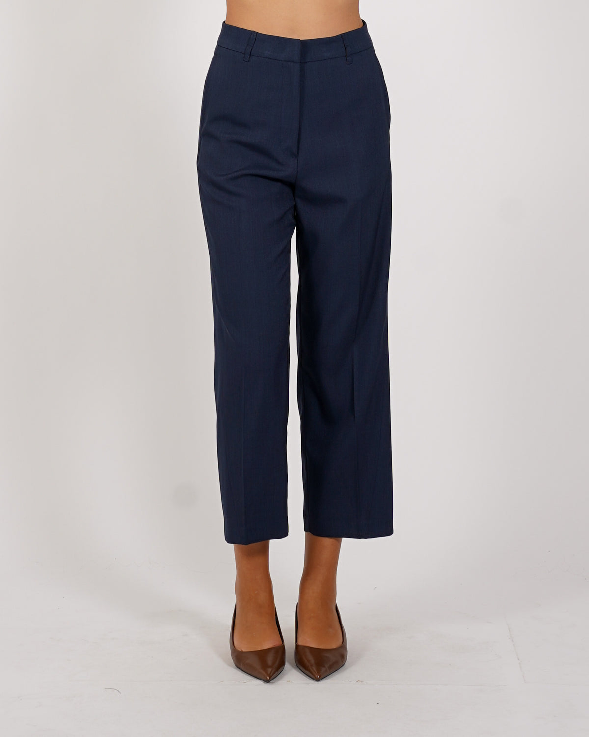 Pantaloni cropped in eco fibra - Diretta