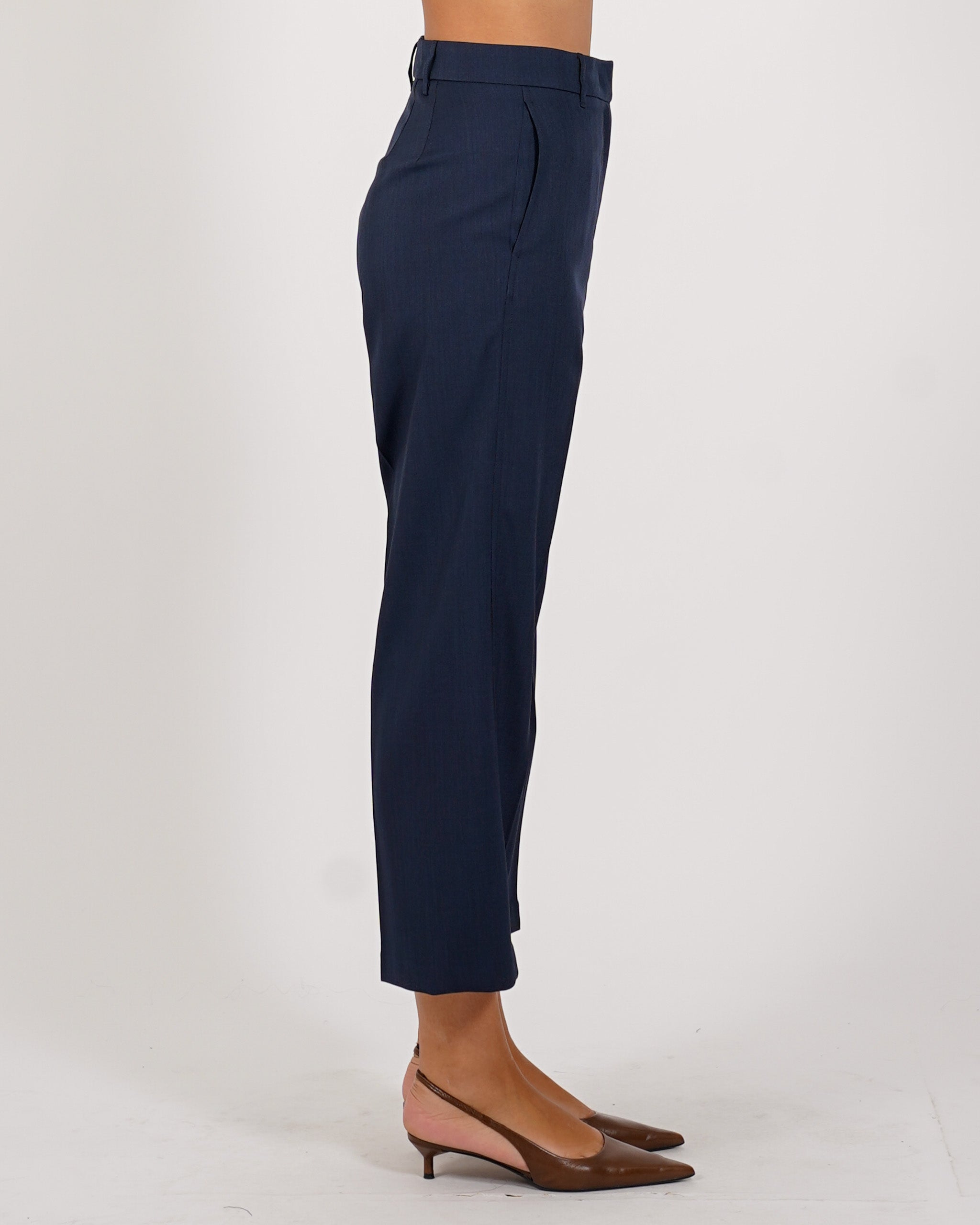 Pantaloni cropped in eco fibra - Diretta