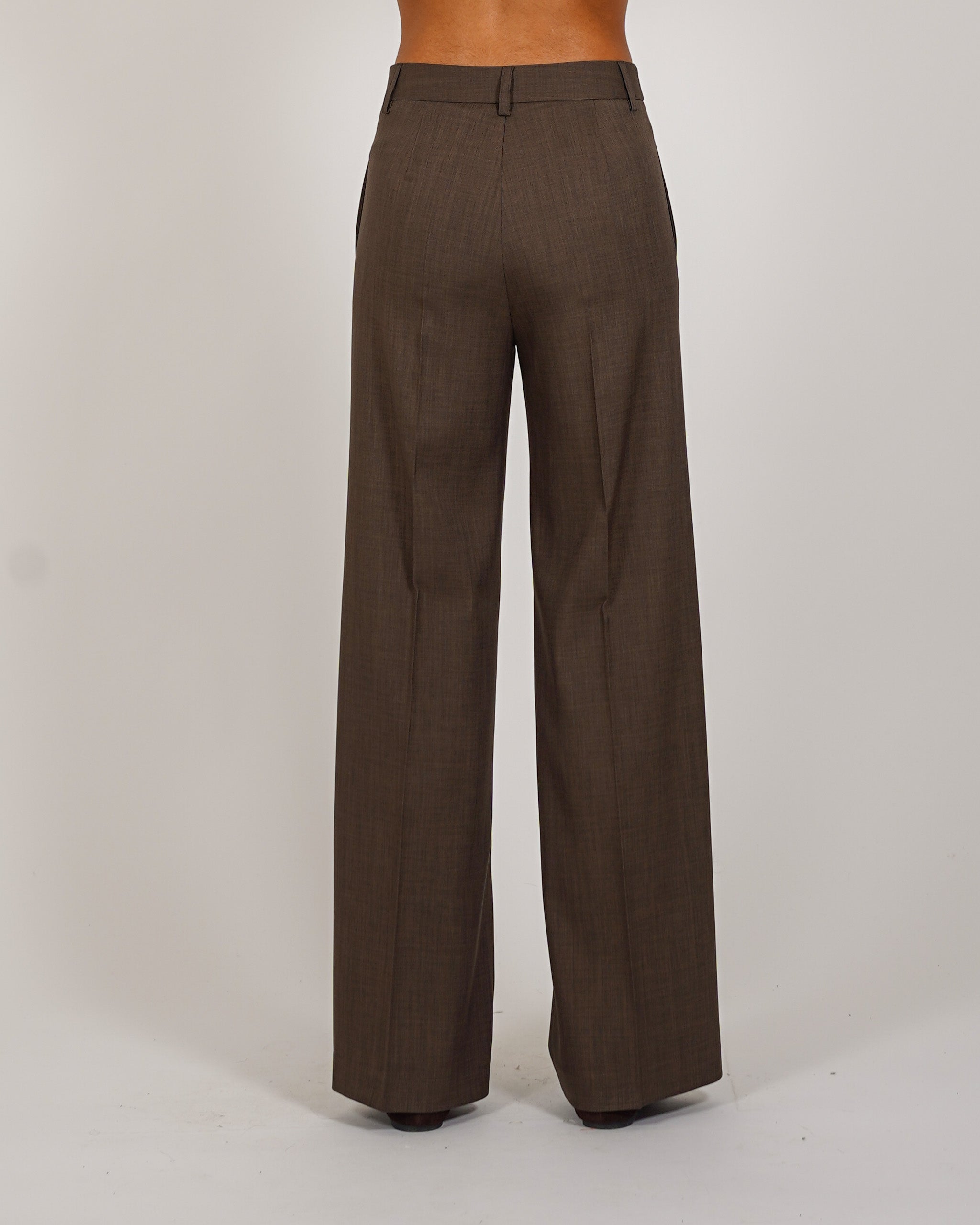 Pantaloni palazzo a vita alta in ecofibra – Giovanna