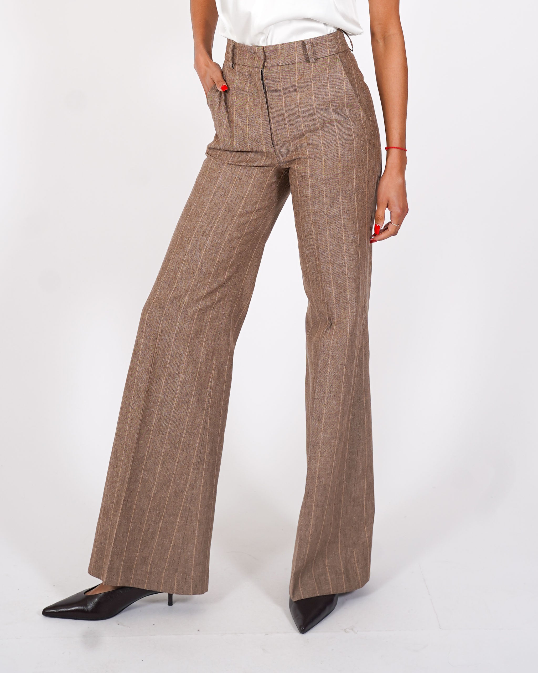 Pantaloni regular fit in ecofibra - Roberts