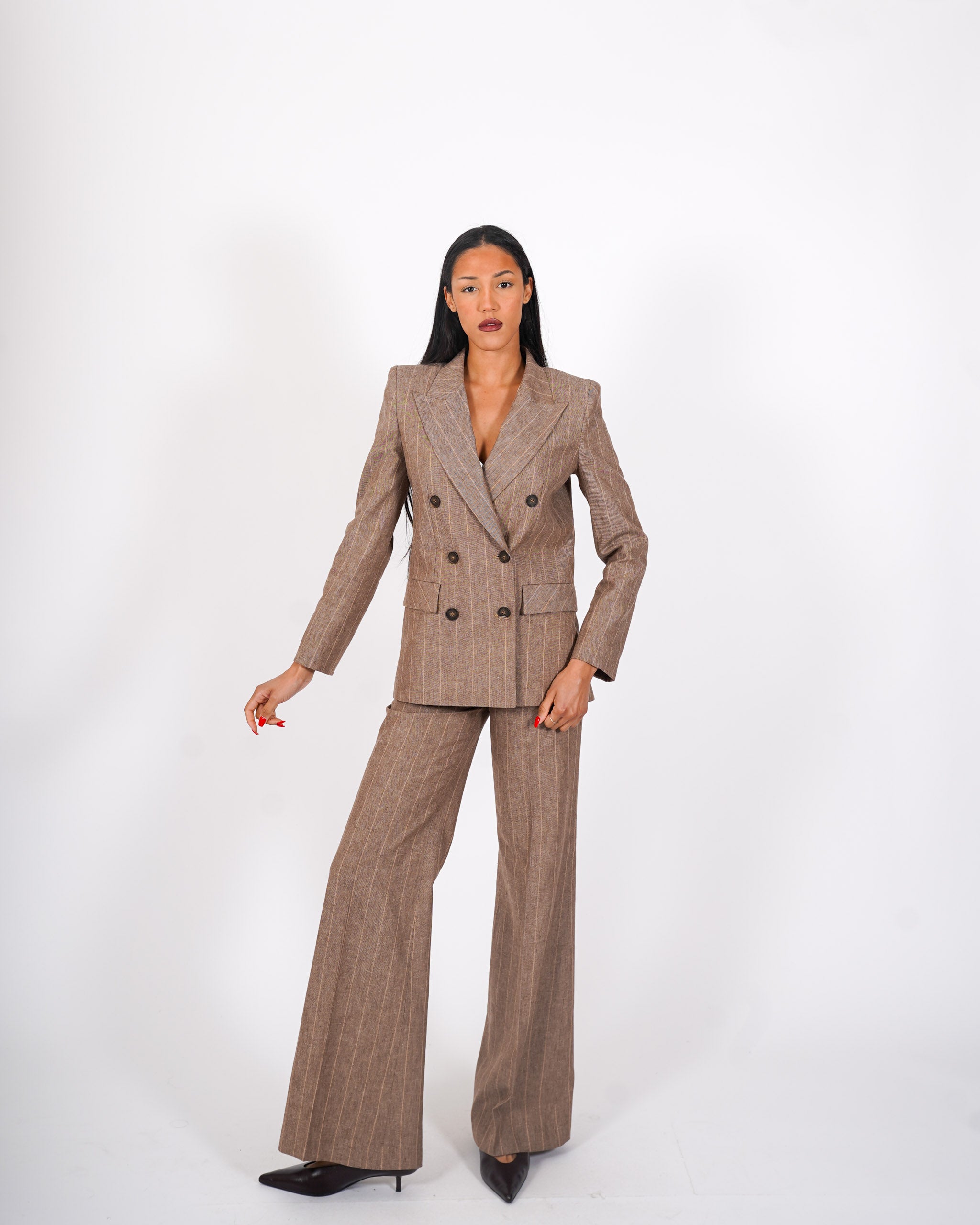 Pantaloni regular fit in ecofibra - Roberts