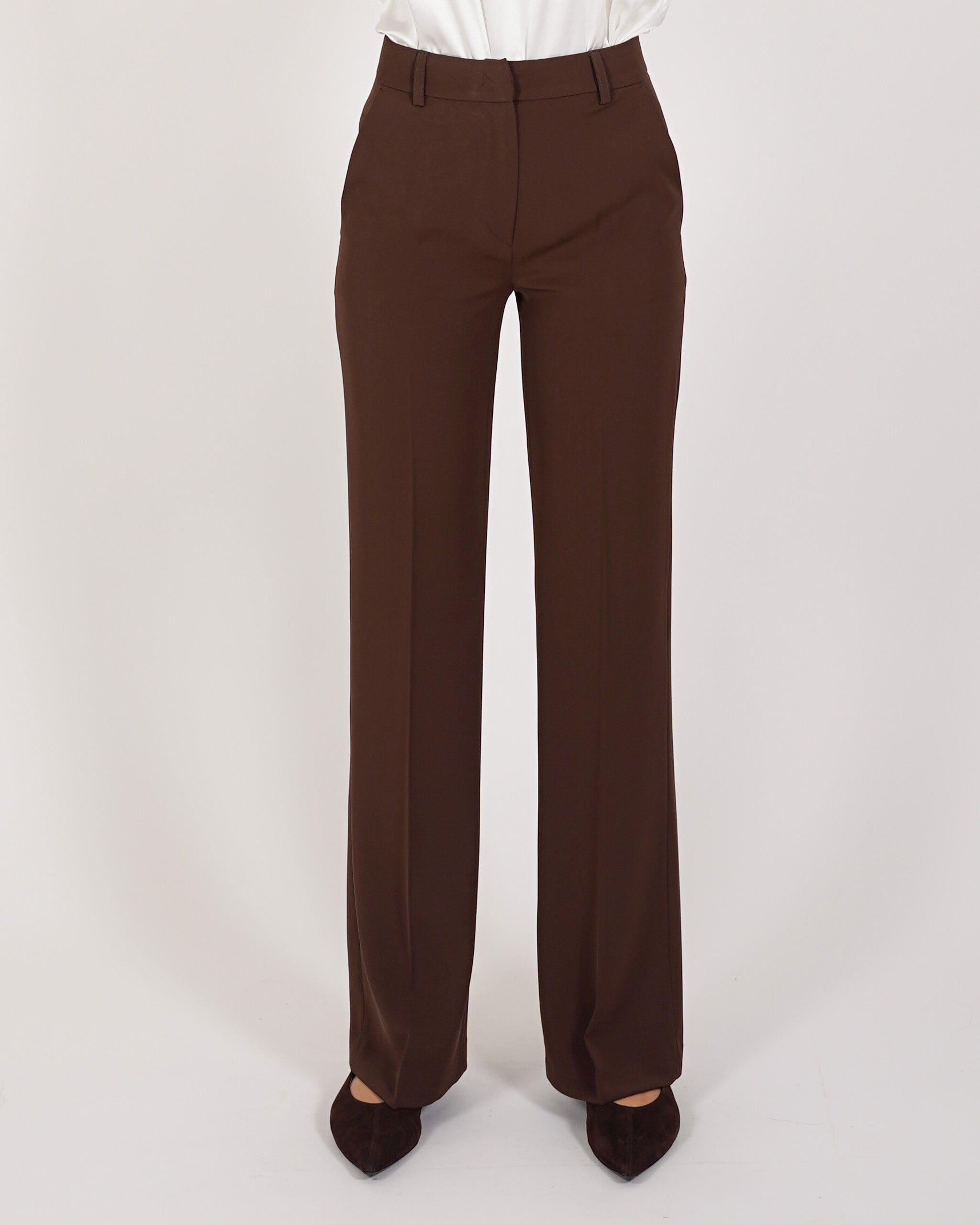 Pantaloni palazzo vita alta - Piegata