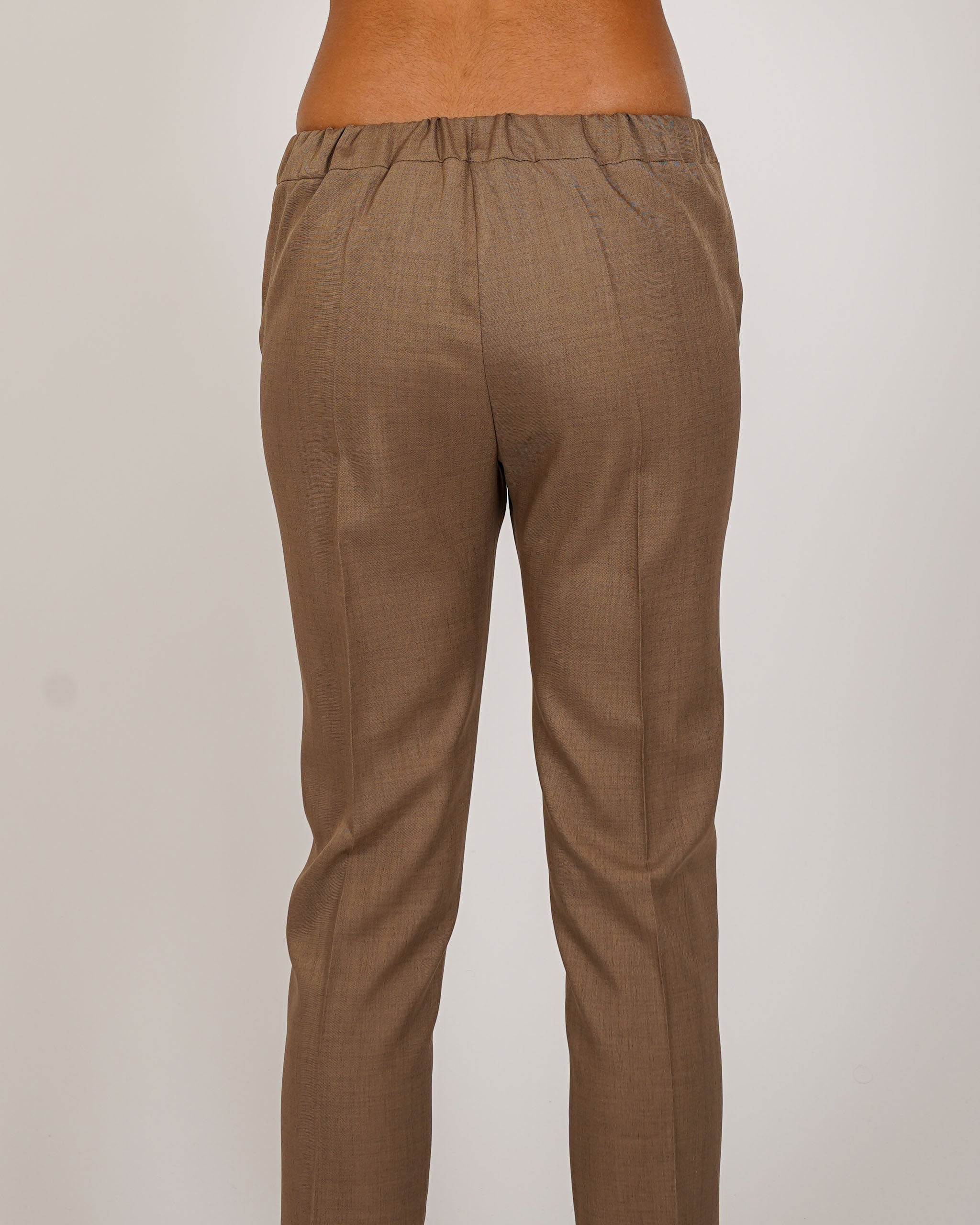 Pantaloni slim fit con elastico in ecofibra - Judas