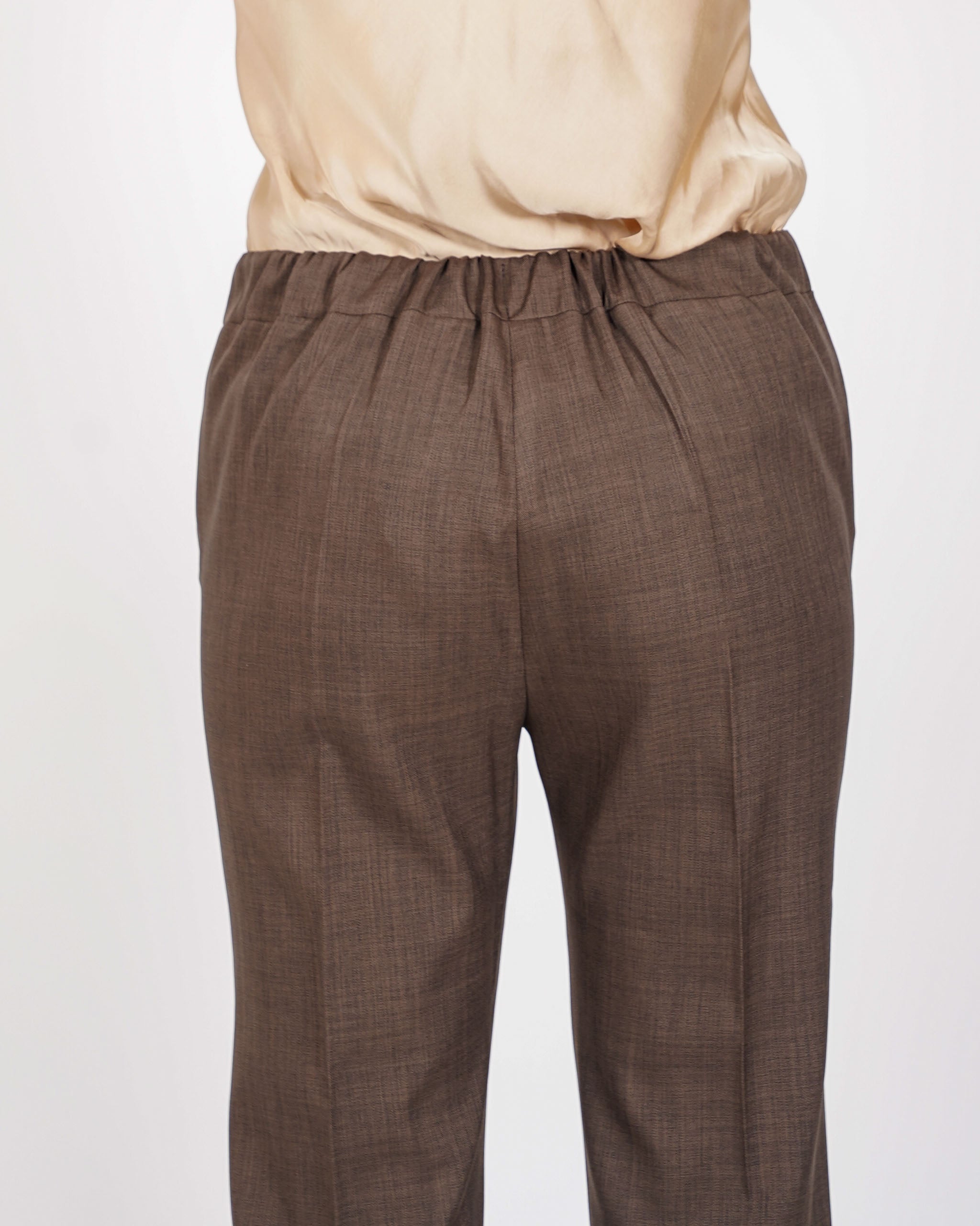 Pantaloni slim fit con elastico in ecofibra - Judas