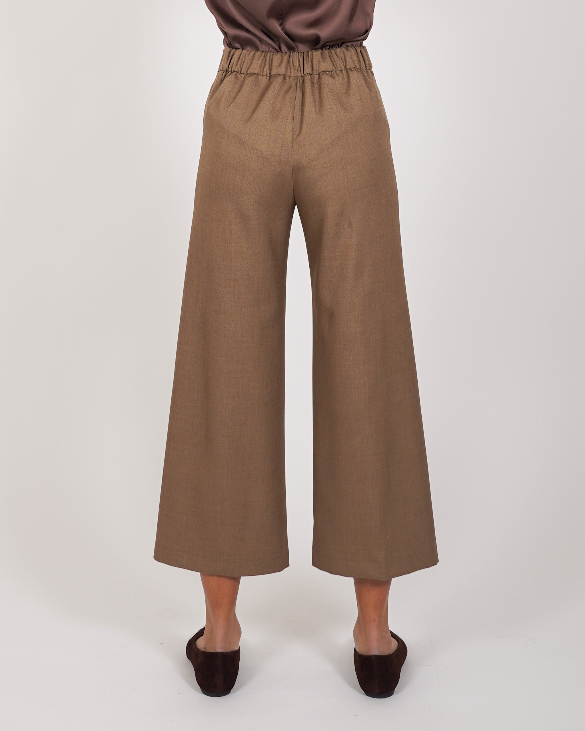 Pantaloni cropped in eco fibra - Manzano