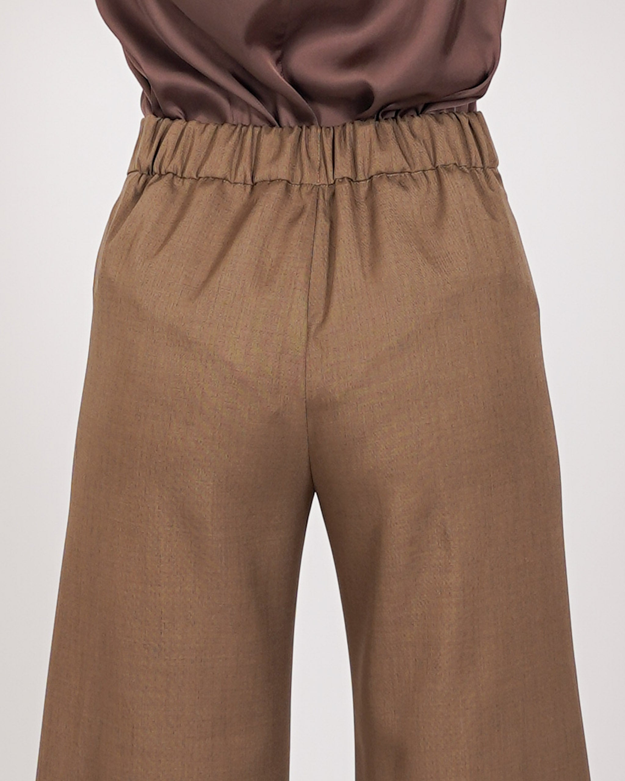 Pantaloni cropped in eco fibra - Manzano