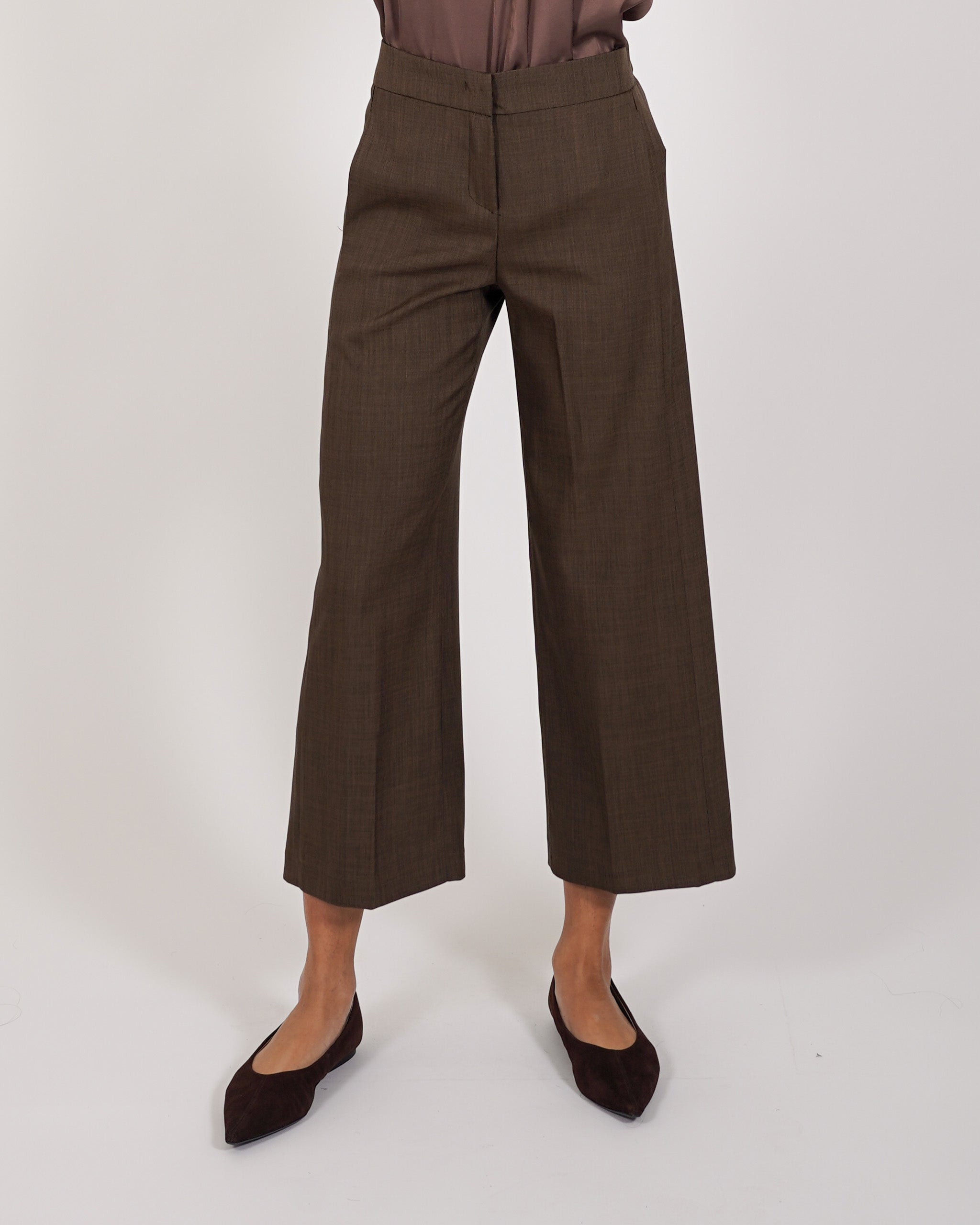 Pantaloni cropped in eco fibra - Manzano