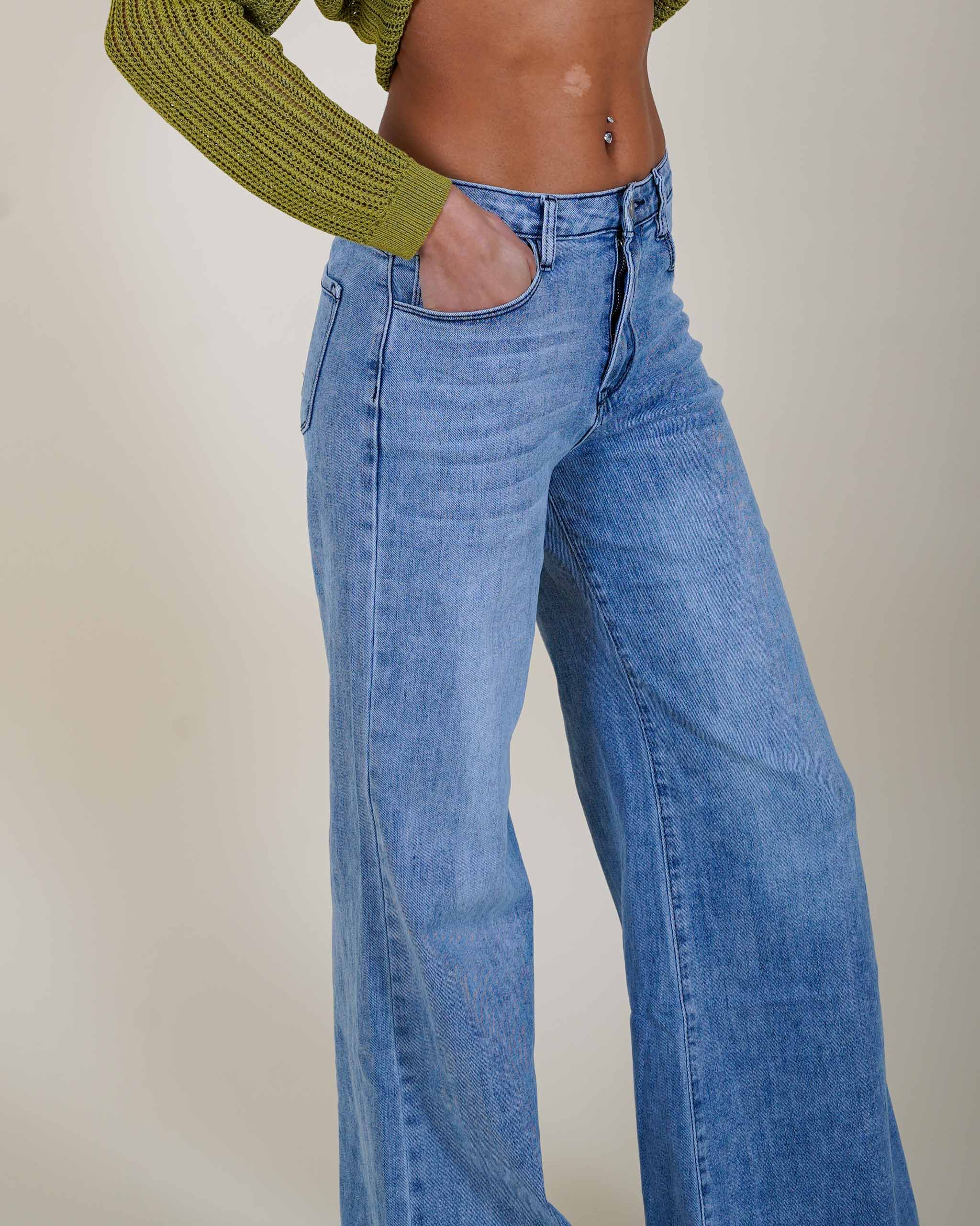 Jeans stretch con gamba e vita regolare - Edna