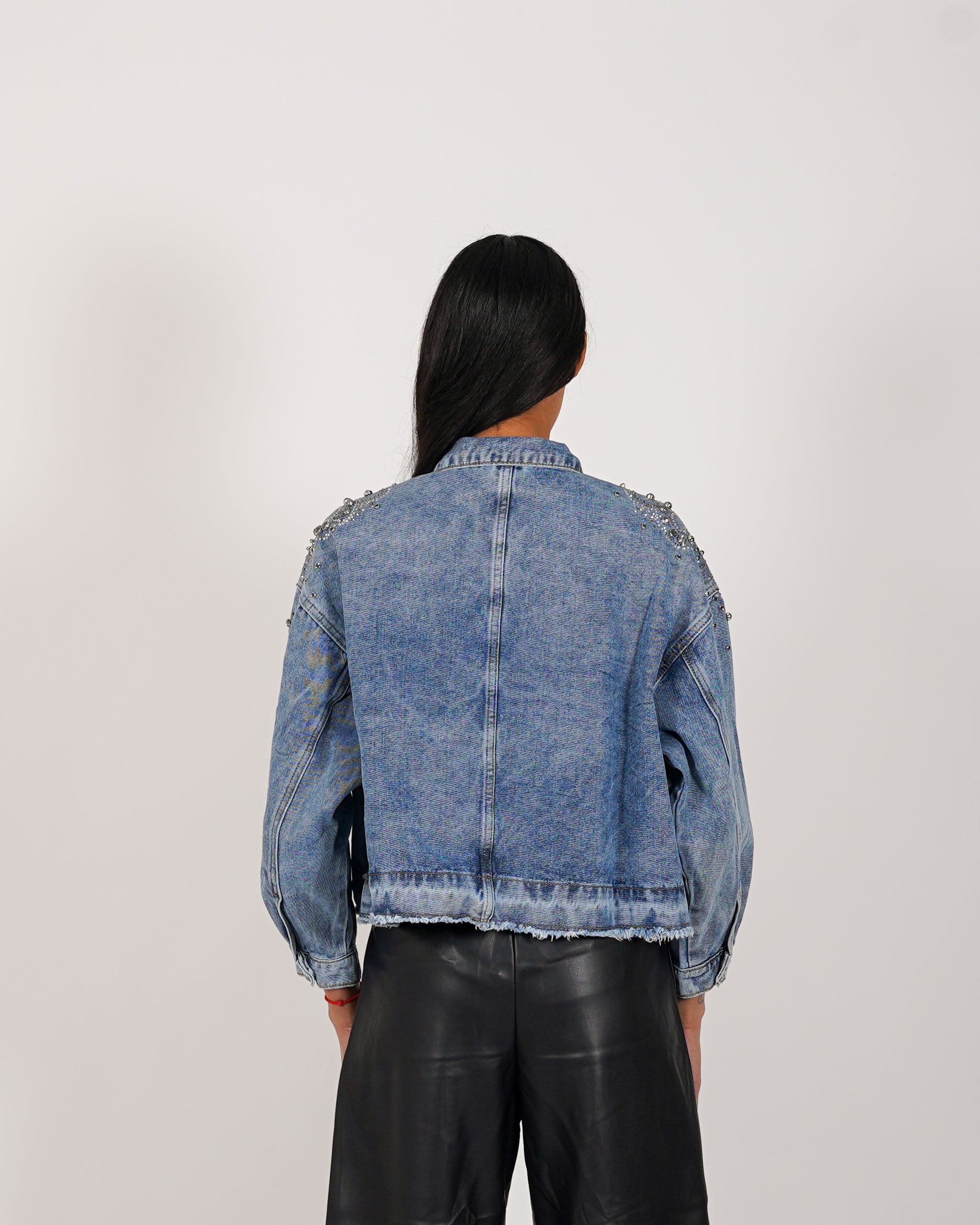 Giacca jeans con inserti in tela denim - Joyce