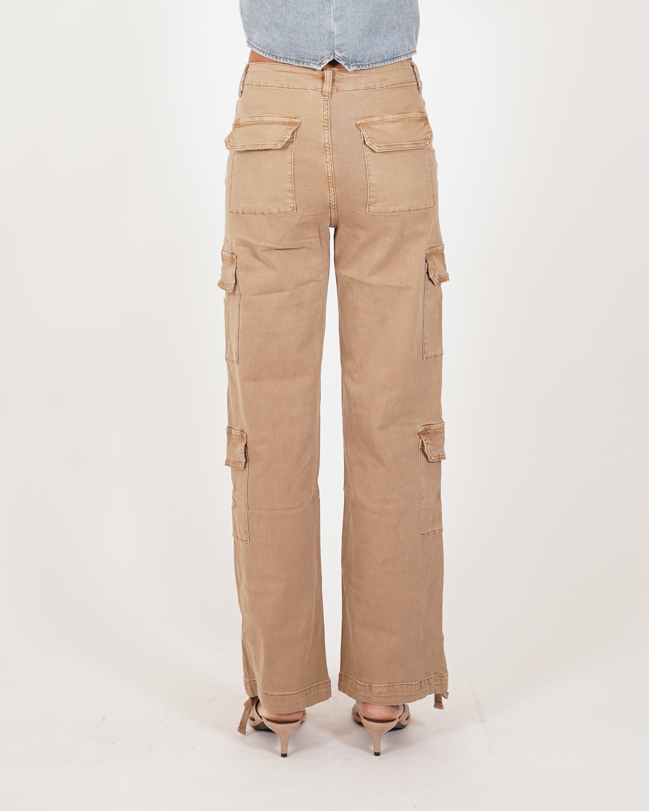 Pantaloni cargo in tessuto di cotone - Nellie