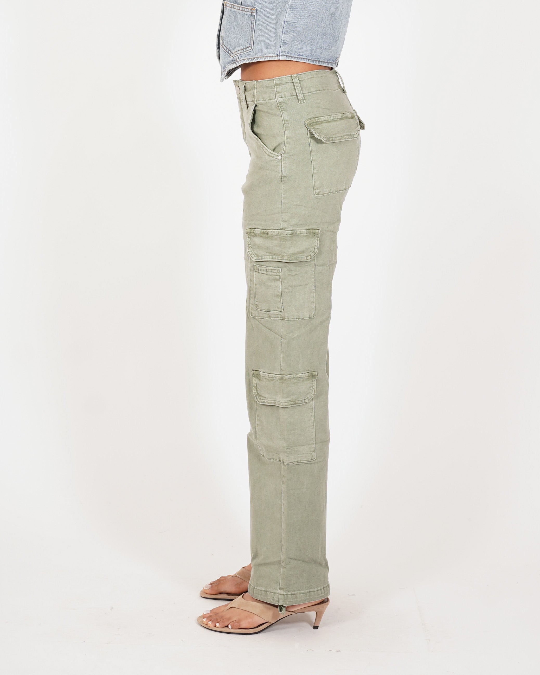 Pantaloni cargo in tessuto di cotone - Nellie