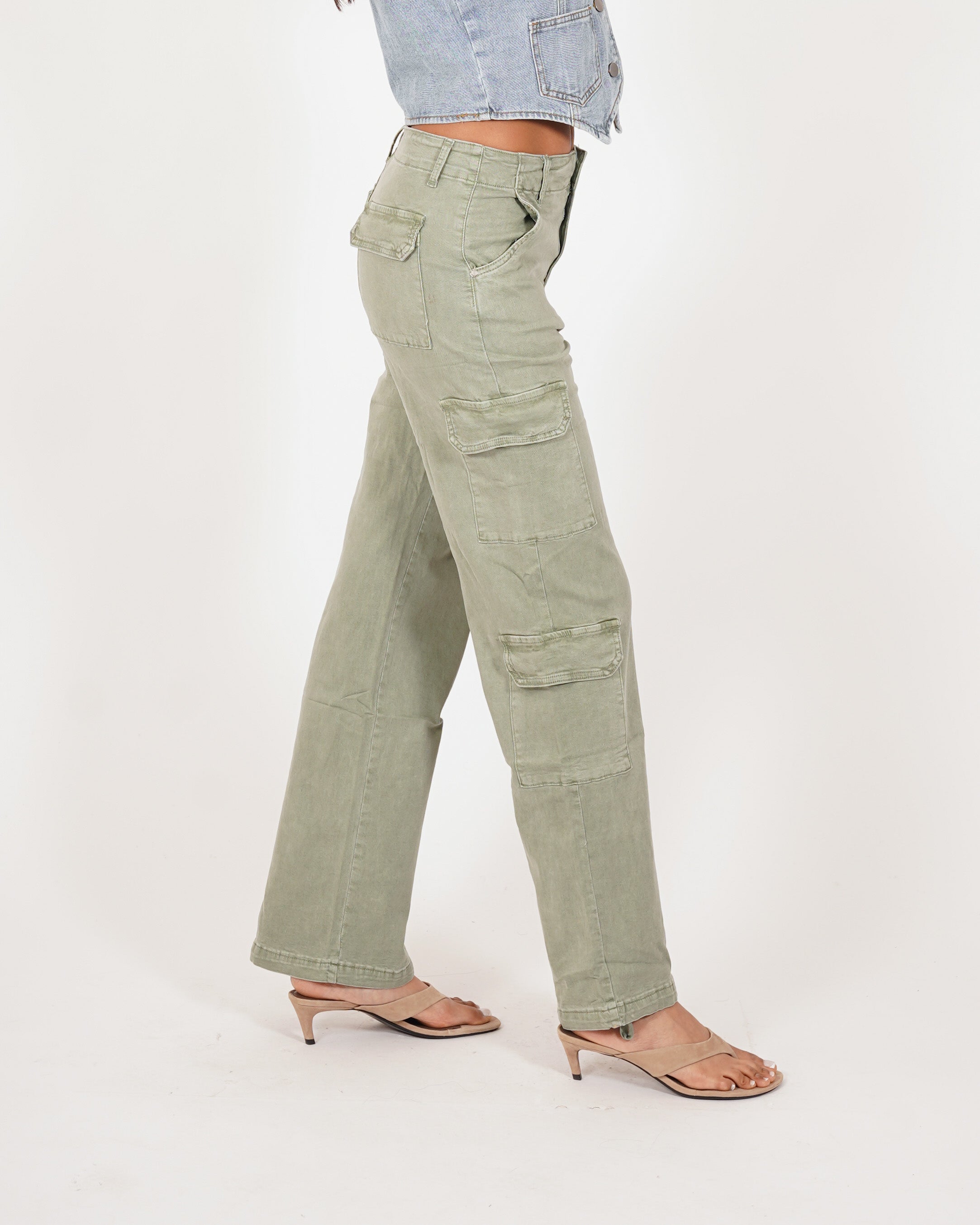 Pantaloni cargo in tessuto di cotone - Nellie