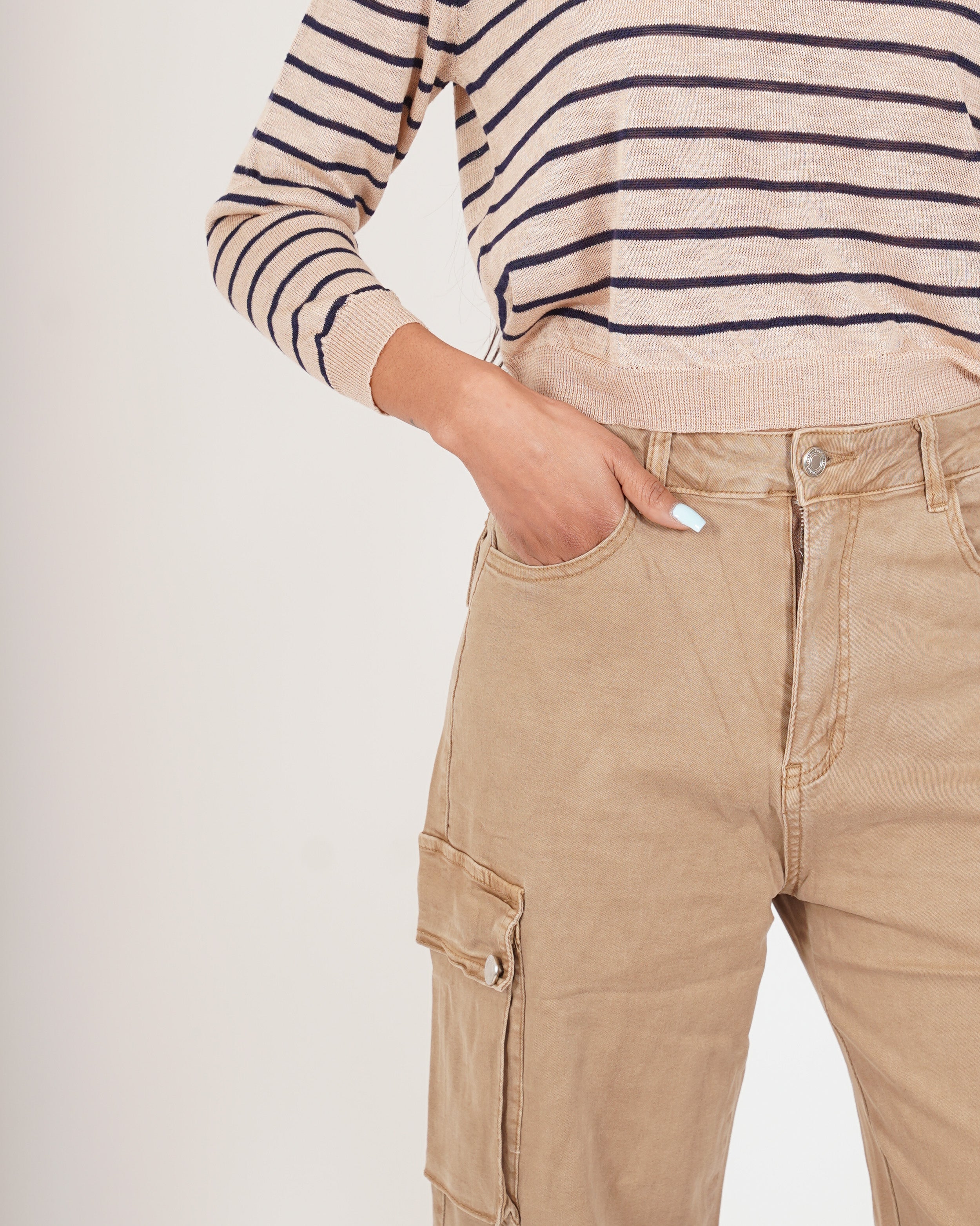 Pantaloni cargo in tessuto di cotone - Arabella