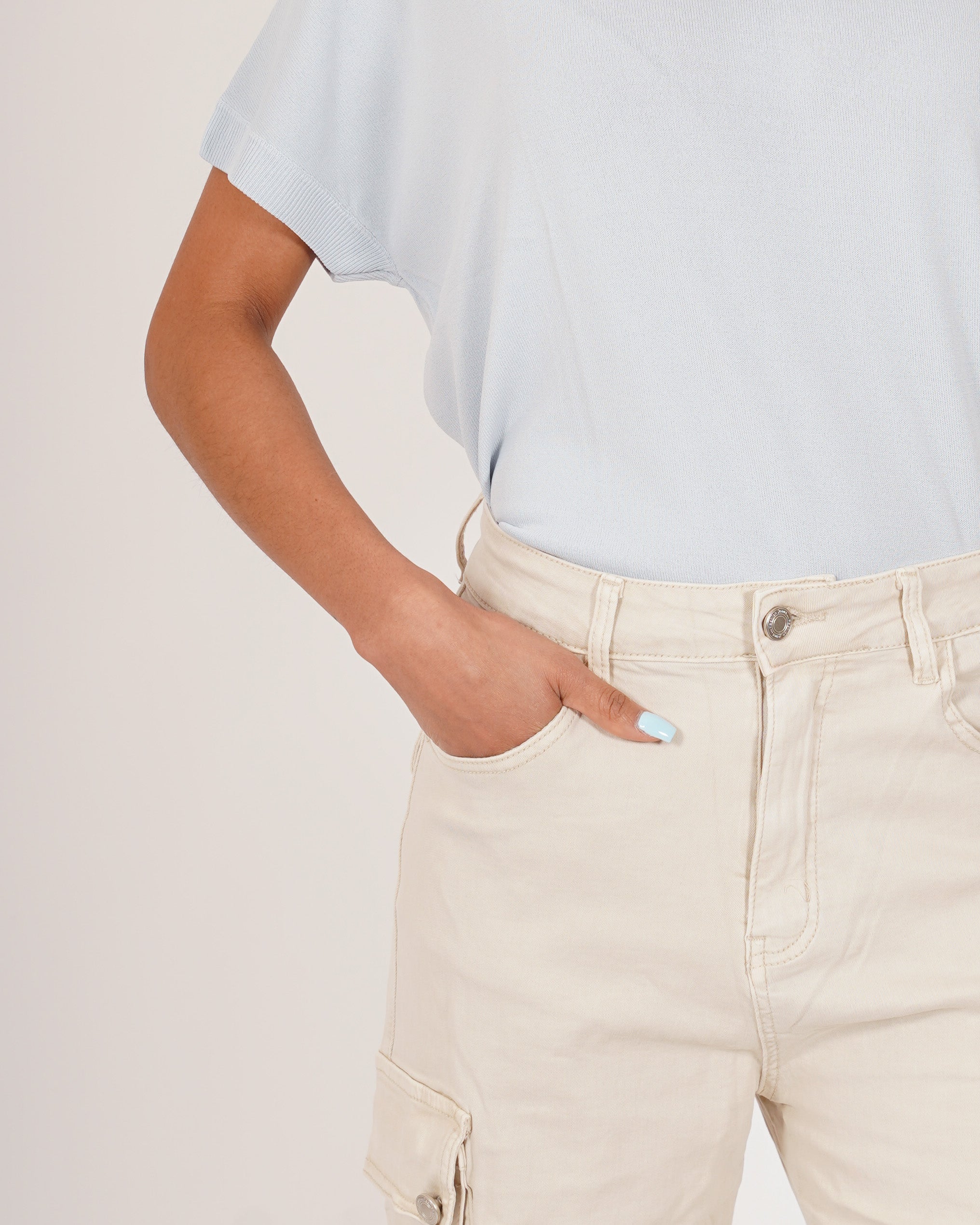 Pantaloni cargo in tessuto di cotone - Arabella