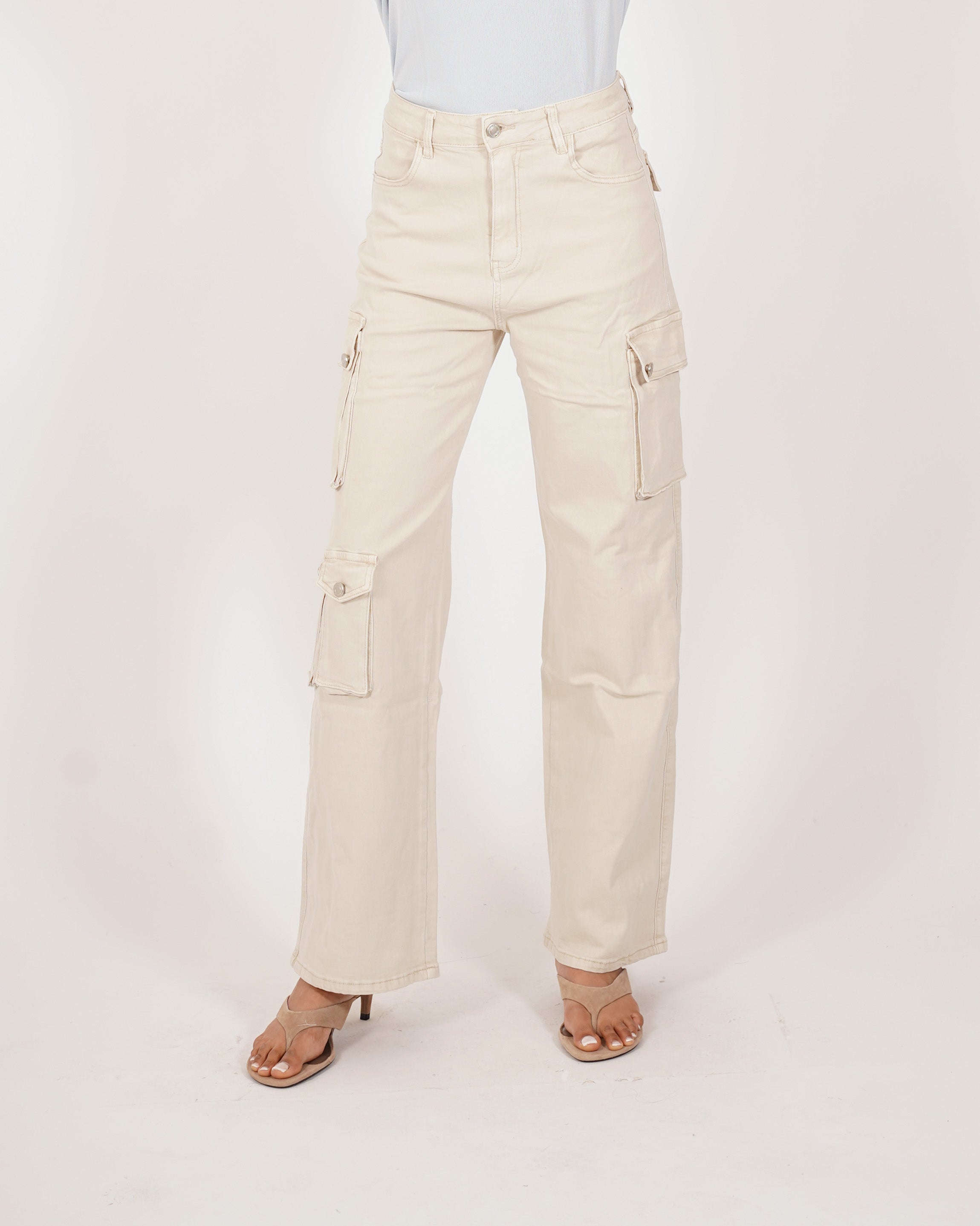 Pantaloni cargo in tessuto di cotone - Arabella