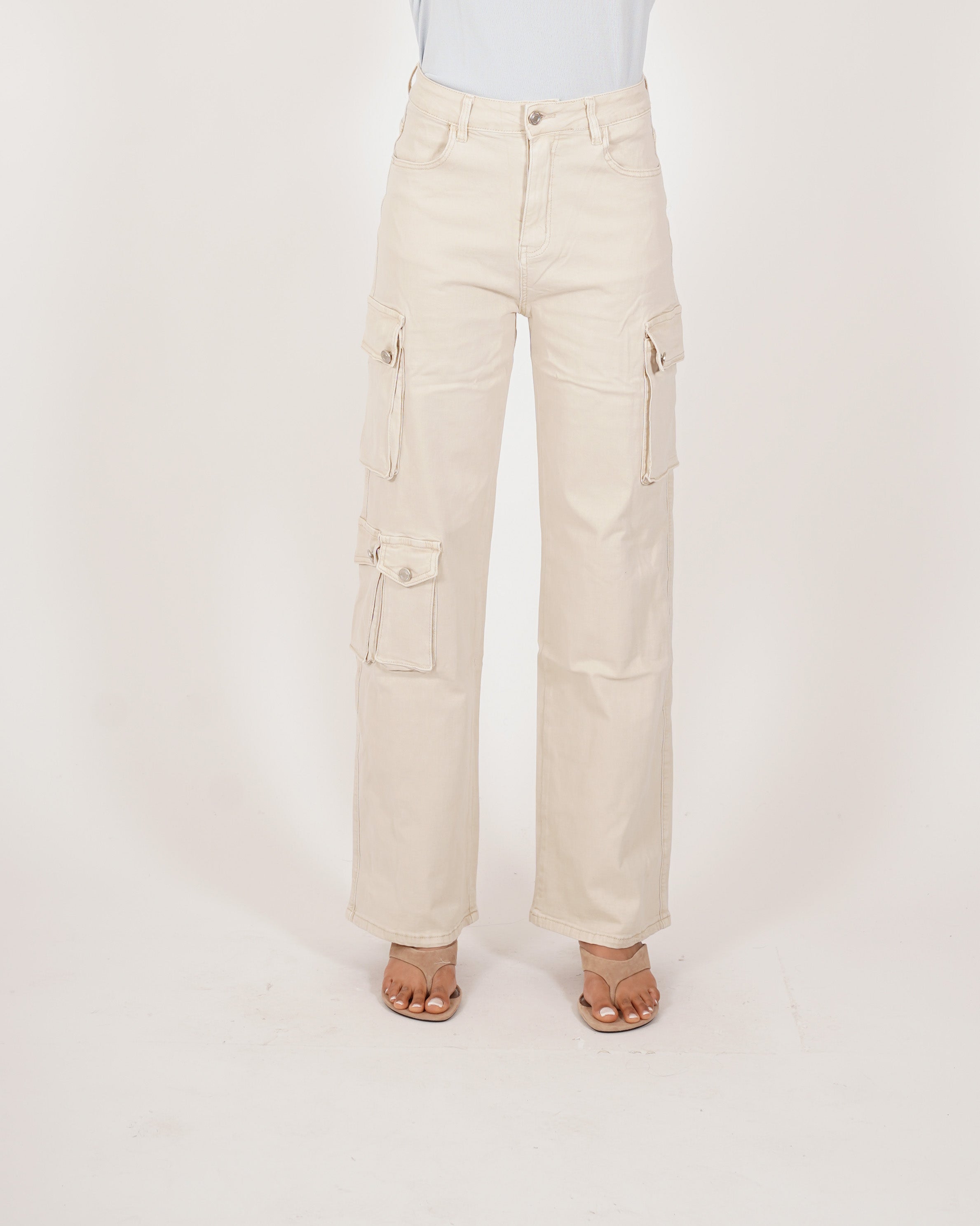 Pantaloni cargo in tessuto di cotone - Arabella